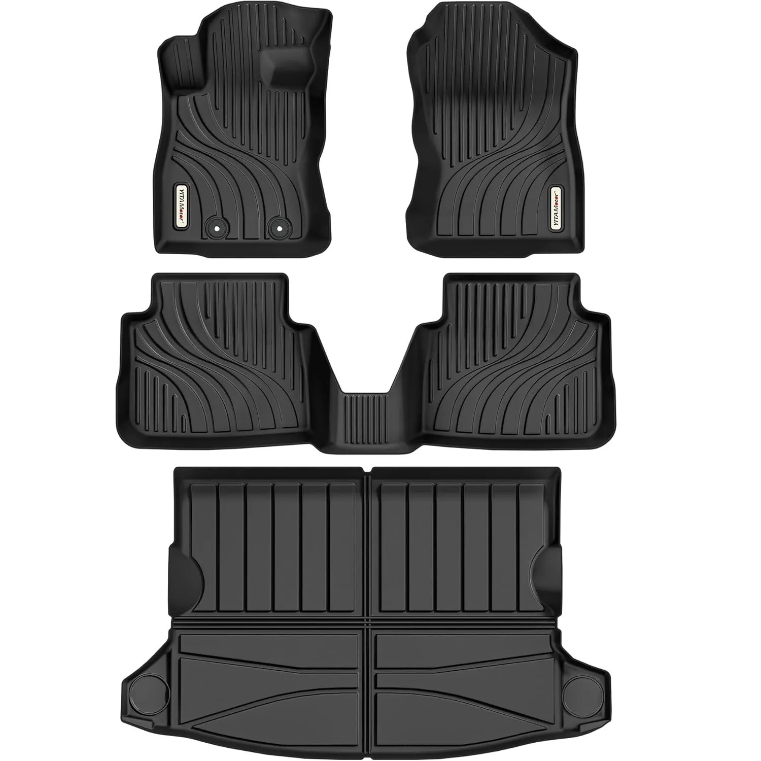 YITAMOTOR Floor Mats & Cargo Mat for 2024-2026 Subaru Crosstrek & Impreza, TPE All-Weather Floor Liners