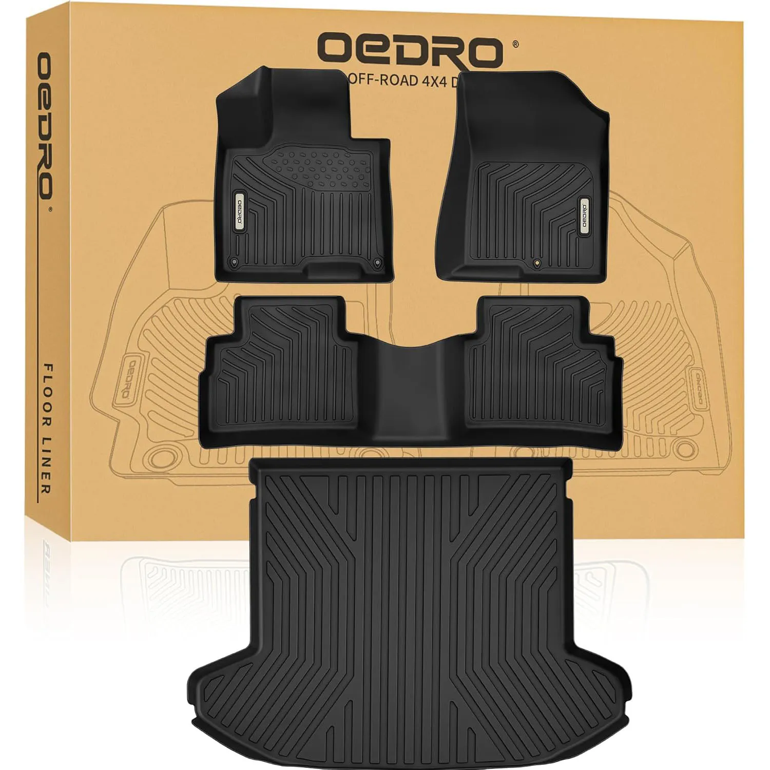 OEDRO Floor Mats Liners & Carpet Mat All-Weather for 2023-2026 Kia Sportage (Not for Hybrid)