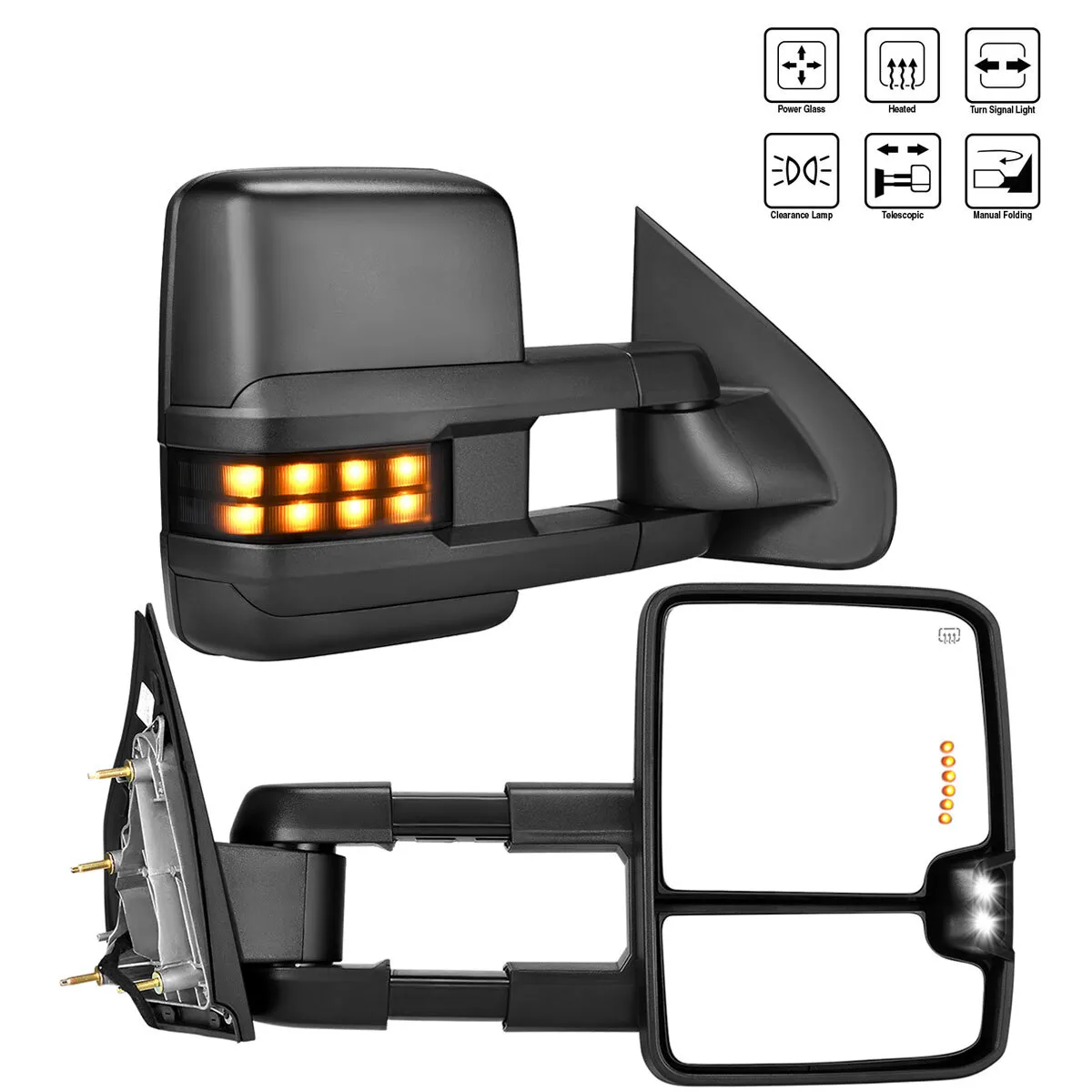 YITAMOTOR Tow Mirrors for 2014-2018 Silverado Sierra 1500 2500HD 3500HD