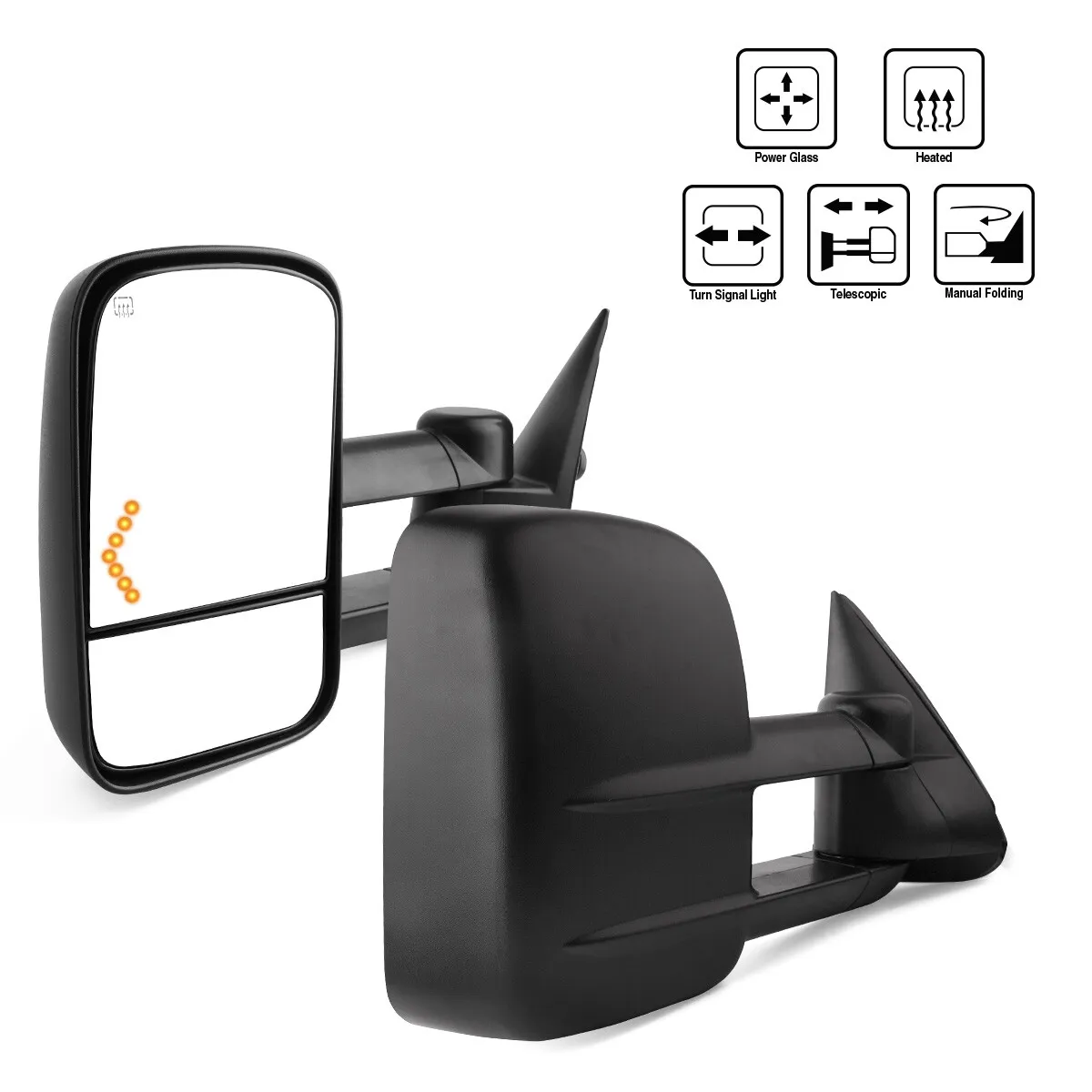 YITAMOTOR Tow Mirrors for 03-06 Chevy Silverado GMC Sierra, Power Heated