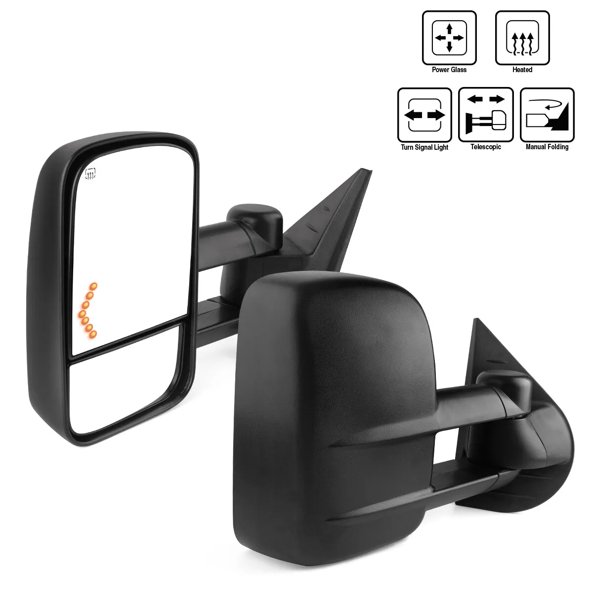YITAMOTOR Towing Mirrors for 2007-2013 Chevy Silverado GMC Sierra