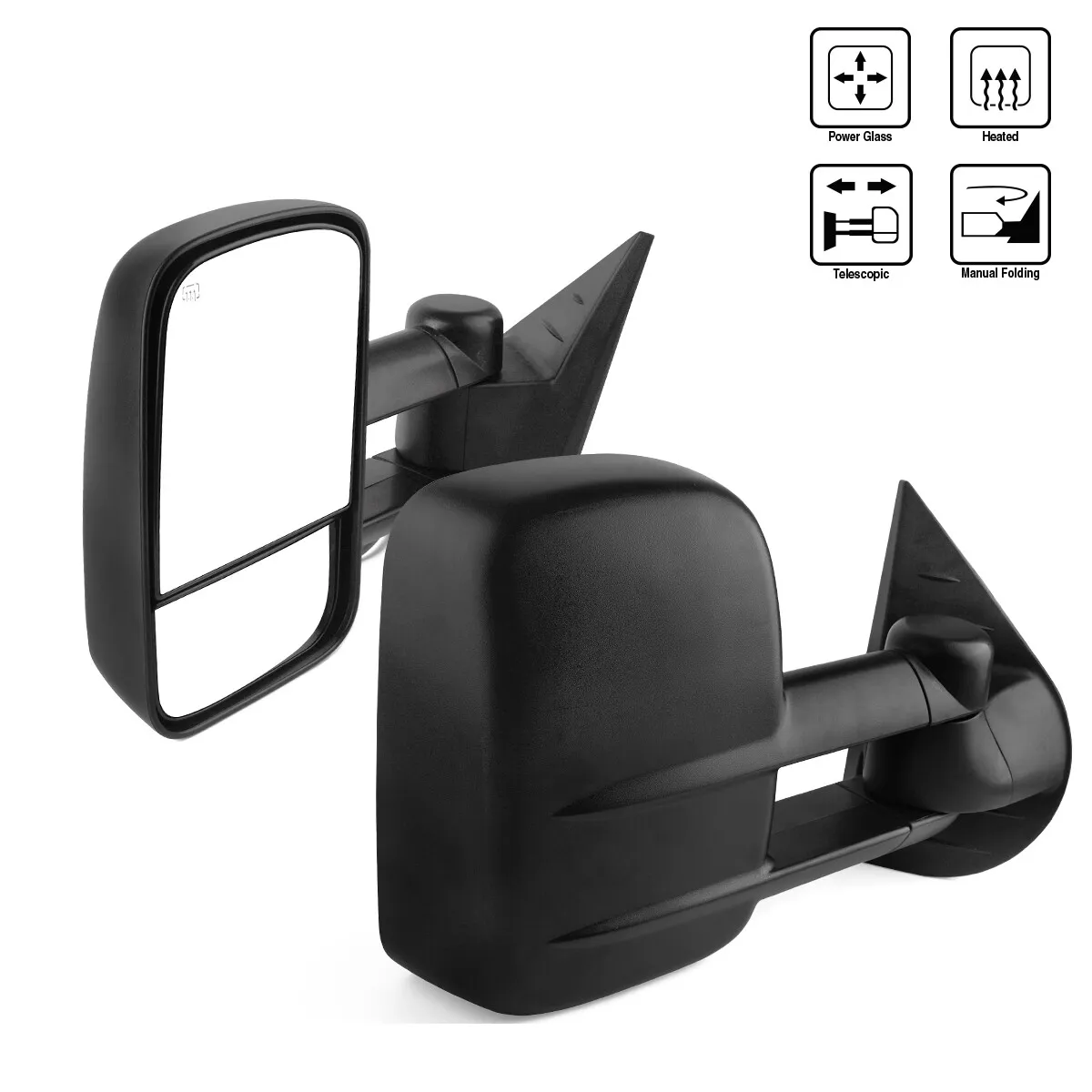 YITAMOTOR Tow Mirrors for 2007-2013 Silverado Sierra | Power Heated