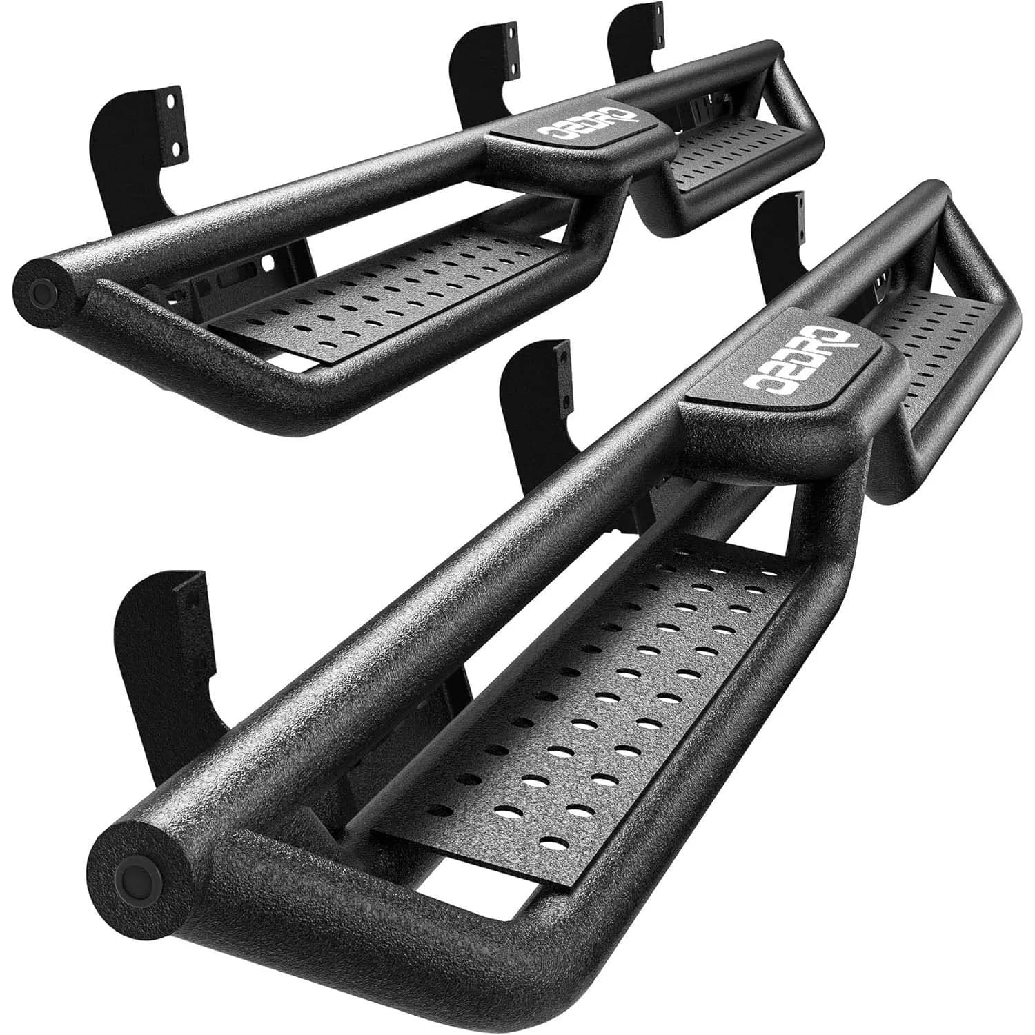 OEDRO Running Boards Compatible with 2005-2026 Nissan Frontier with Two Stairs Design All-Steel Build, Bolt-on Side Steps