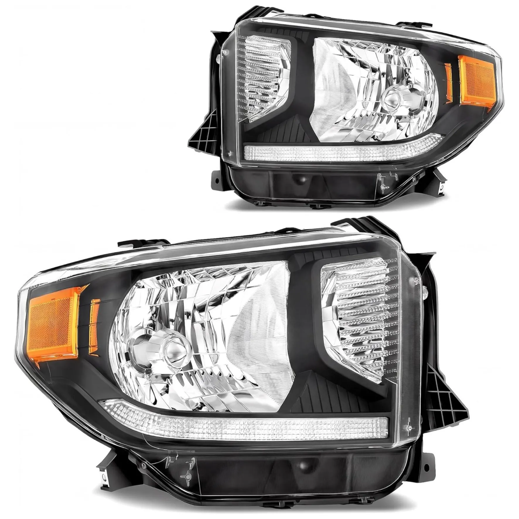 LED DRL Headlight Assembly for 2014–2021 Toyota Tundra | Black Housing | YITAMOTOR