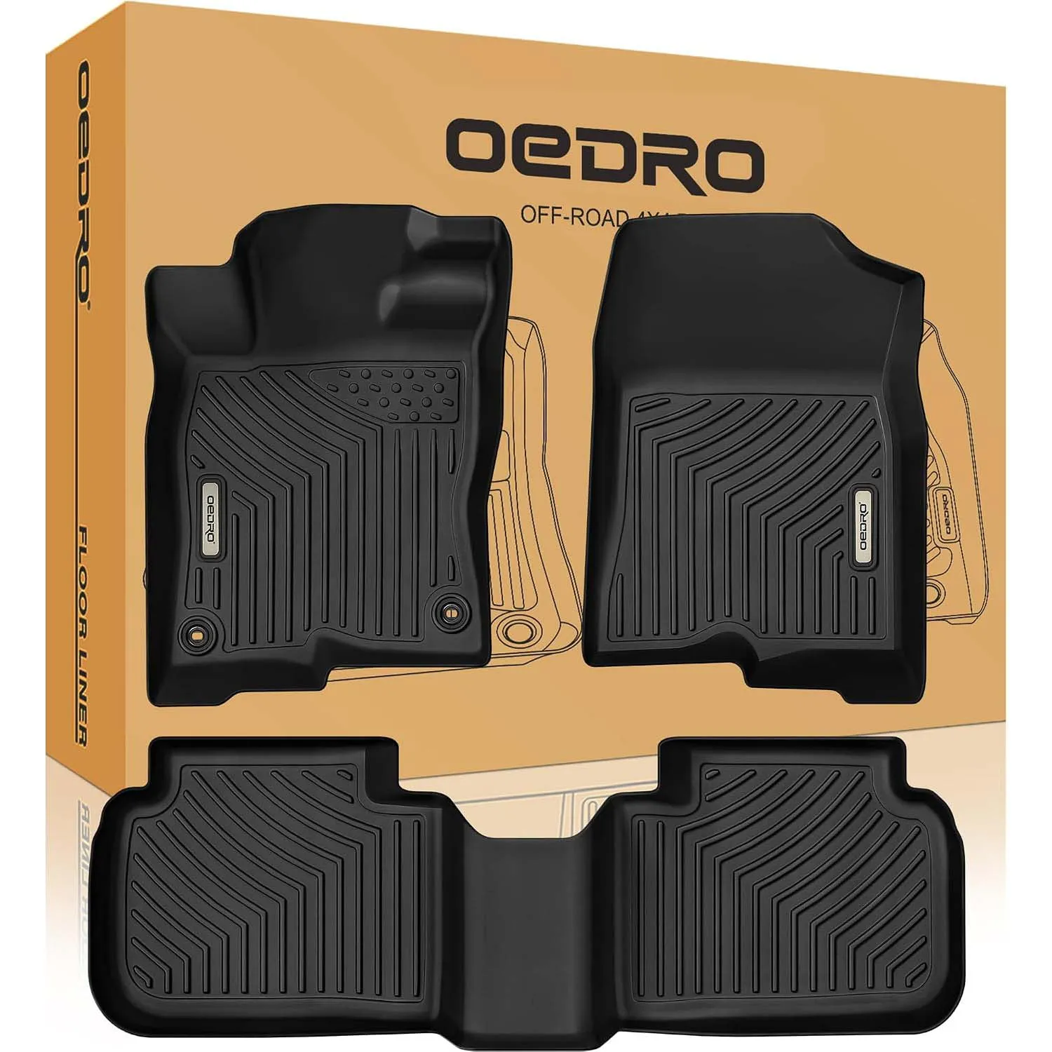 OEDRO Floor Mats Fit 2022-2026 Honda Civic Sedan Hatchback & 2023-2026 Acura Integra, Custom Fit All Weather TPE Car floor Mats Liner