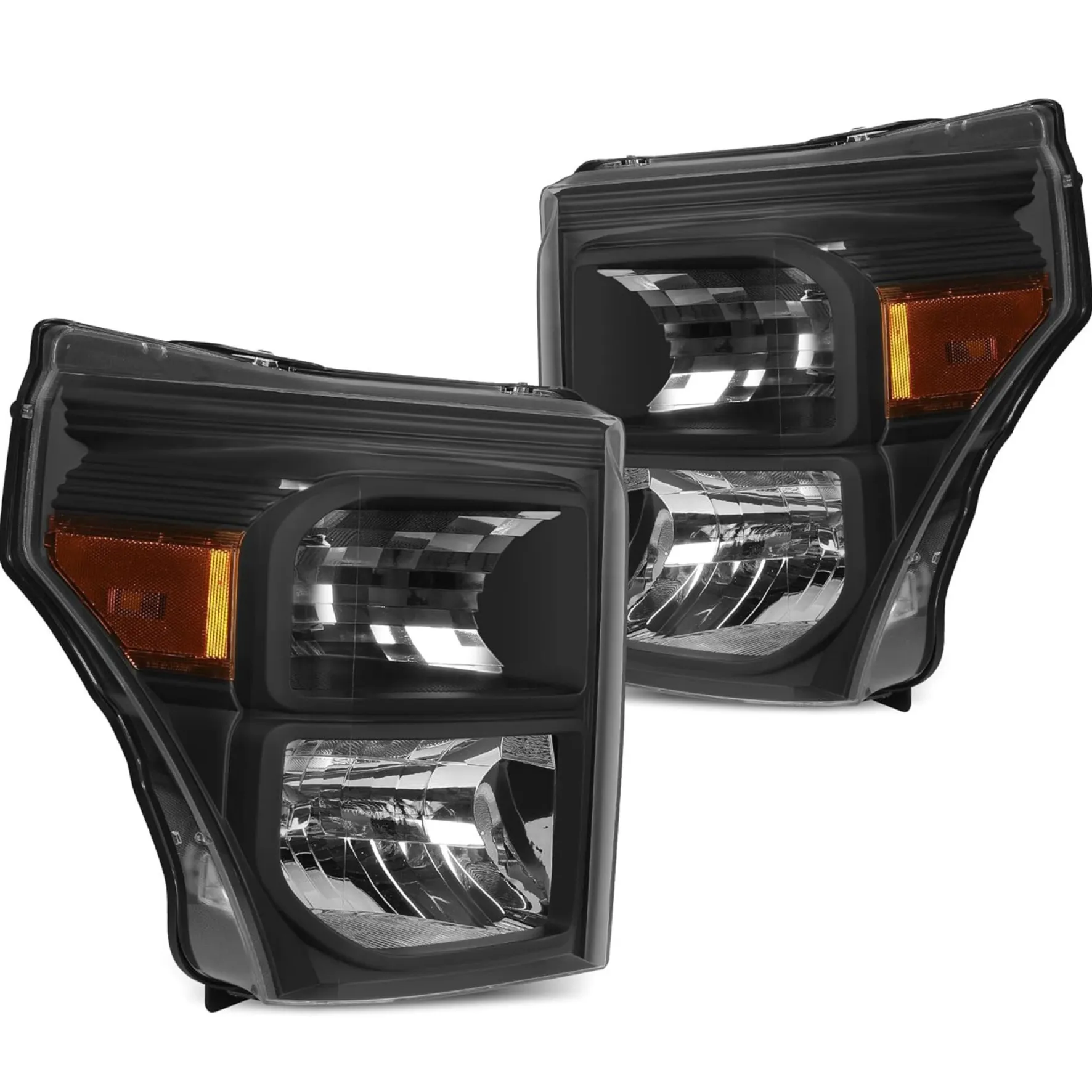 Headlight Assembly for 2011–2016 Ford F-250 F-550 Super Duty | Black Housing | YITAMOTOR