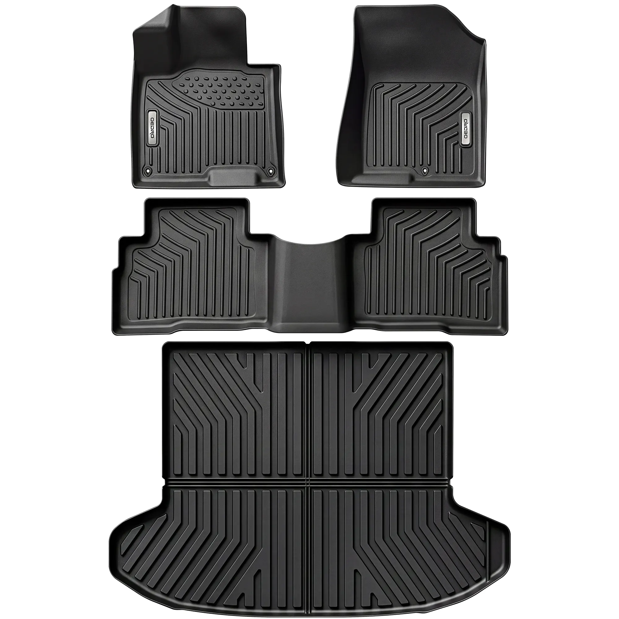 OEDRO Floor Mats & Cargo Trunk Liners All-Weather for 2023-2027 Kia Sportage Hybrid(Not Fit Sportage Plug-in Hybrid)