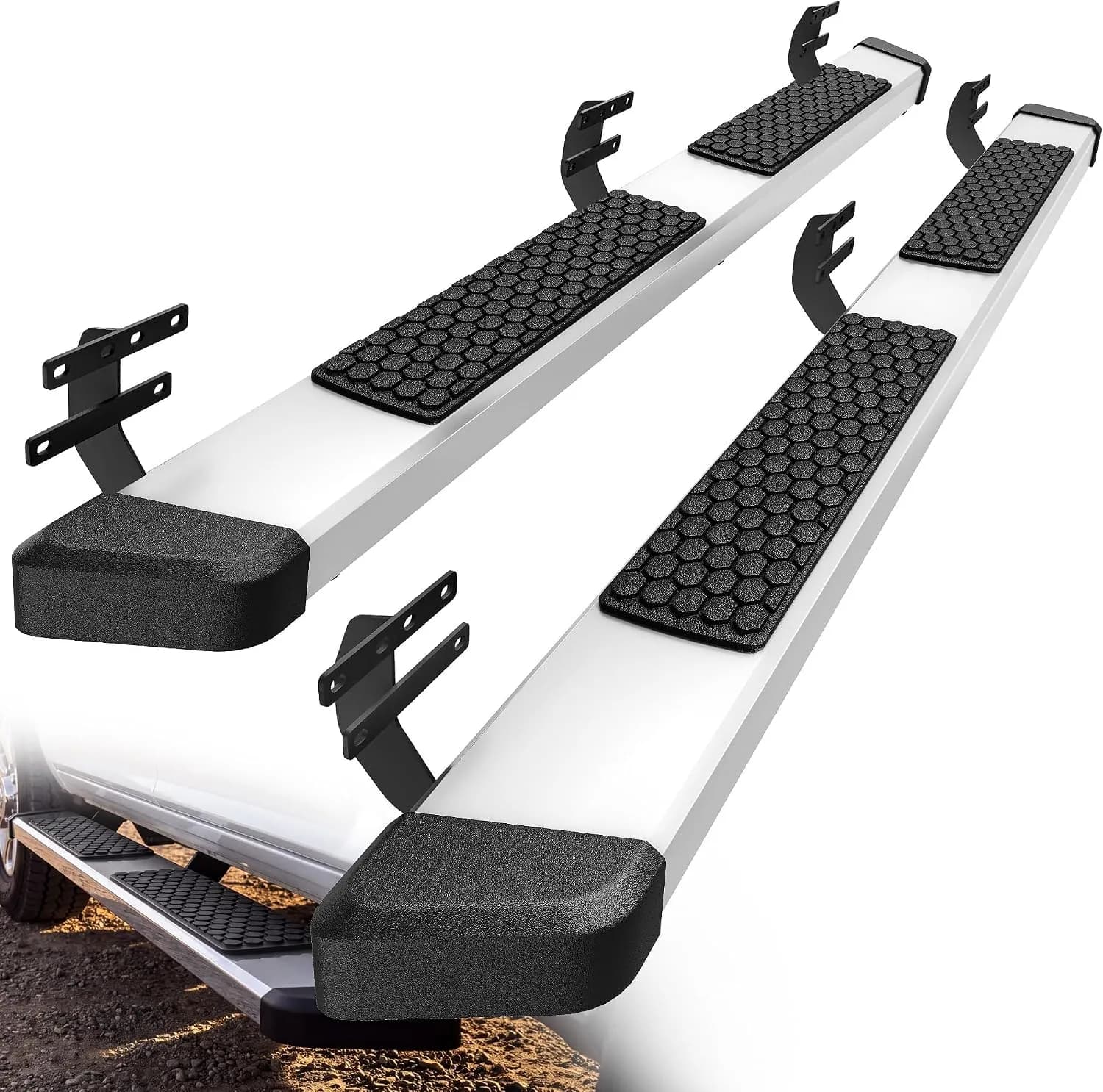 YITAMOTOR 6" Running Boards for 2019-2026 RAM 1500 Crew Cab, Chrome Stainless Steel Side Steps, Slip-Resistant Nerf Bars & Step Rails