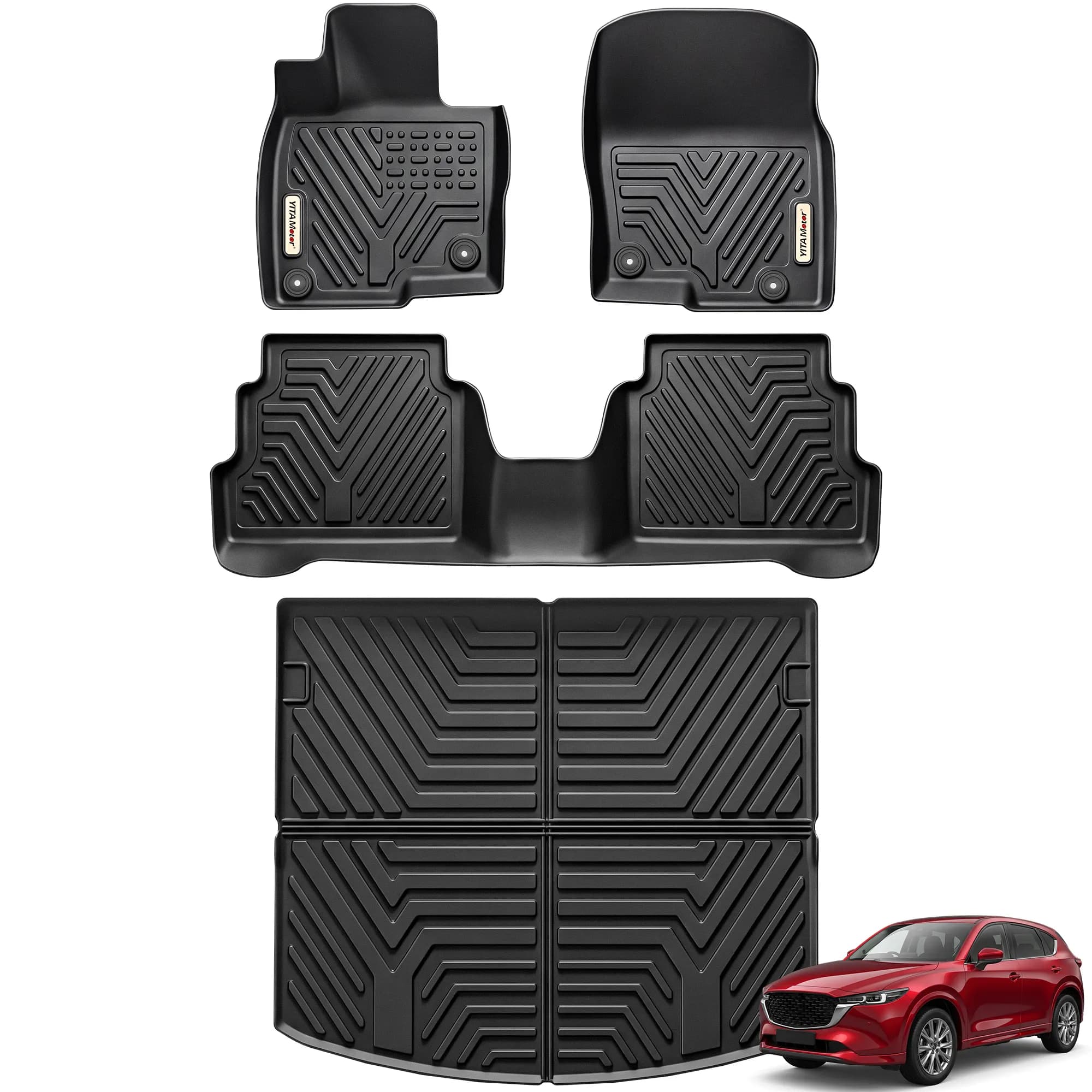 YITAMOTOR Floor Mats & Cargo Liner for 2017-2025 Mazda CX-5 | TPE All-Weather