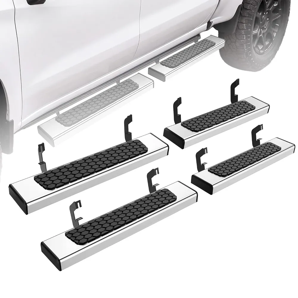 YITAMOTOR Split Drop Running Boards for 2015-2026 Chevy Colorado/GMC Canyon Crew Cab, Stainless Steel