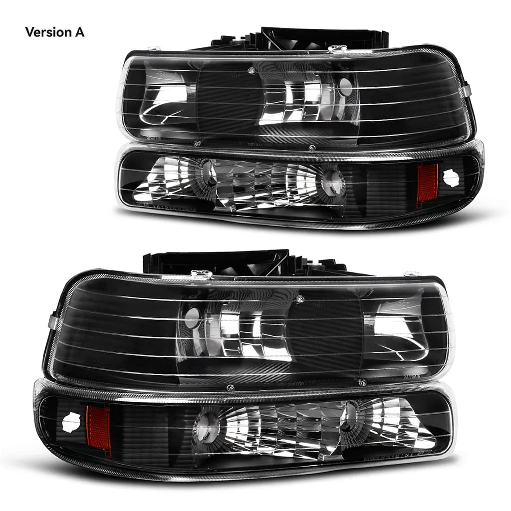 YITAMOTOR Replacement Headlights for 1999-2002 Chevy Silverado & 2000-2006 Tahoe/Suburban, Driver & Passenger Pair