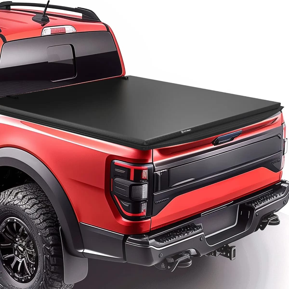 YITAMOTOR Soft Quad Fold Tonneau Cover for 1999-2026 Ford F-250 F-350 Super Duty 8ft Bed Truck Bed Cover