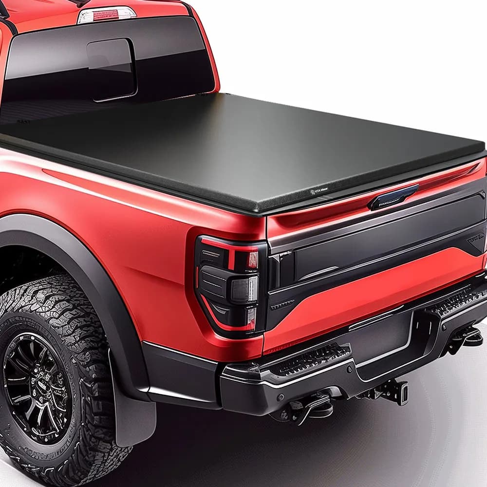 YITAMOTOR Soft Tri-Fold Tonneau Cover for 2009-2014 Ford F-150 5.5ft 67.1" Bed Truck Bed Cover Pickup