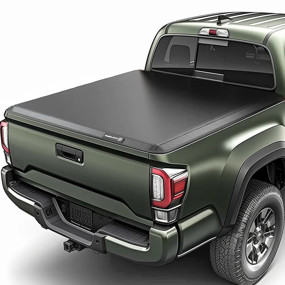 YITAMOTOR Soft Tri-Fold Tonneau Cover for 2005-2015 Toyota Tacoma 6 Ft Bed