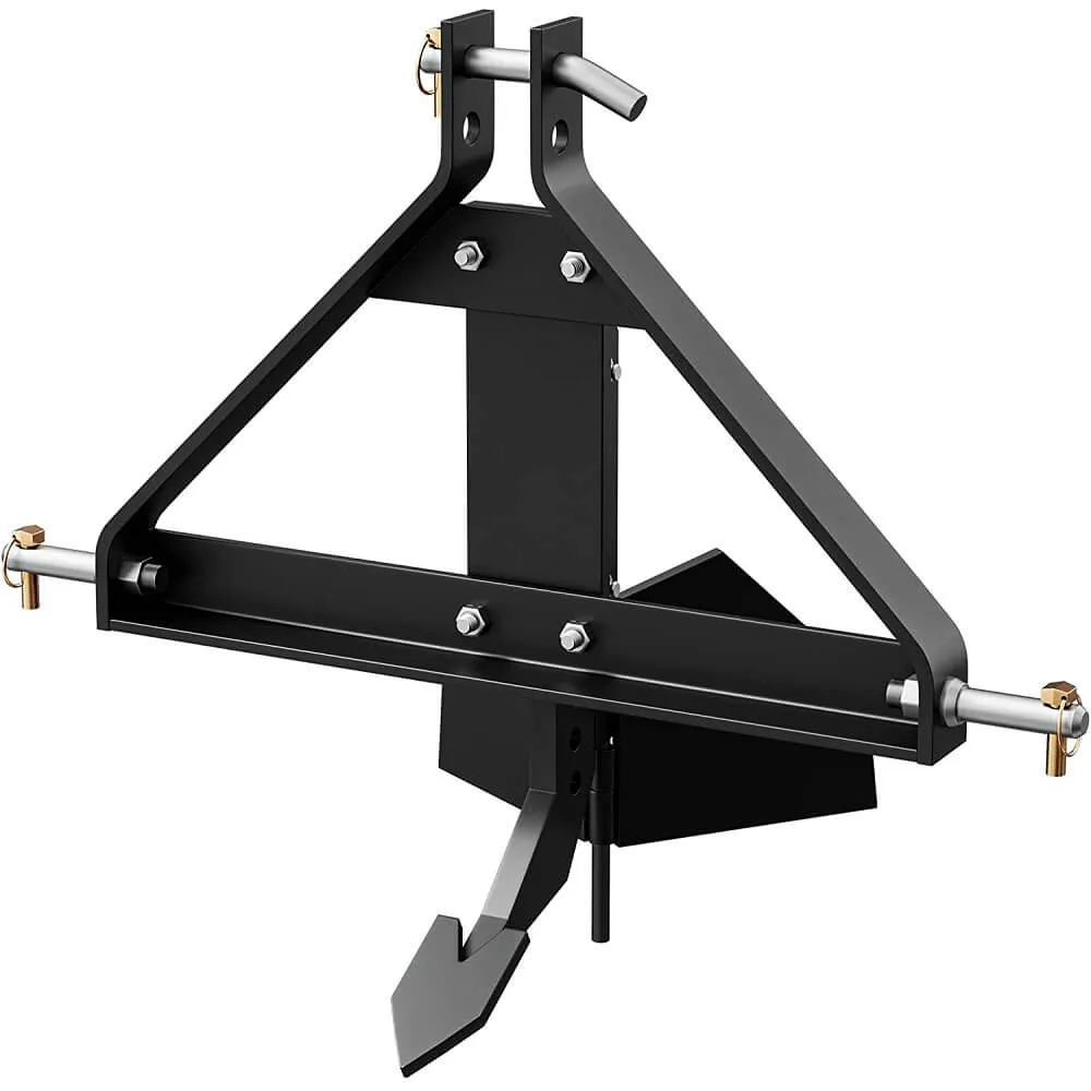 YITAMOTOR Middle Buster Plow for Category 1 Tractors, 3 Point Quick Hitch Furrower Plow, Heavy-Duty Steel Garden & Farm Plow