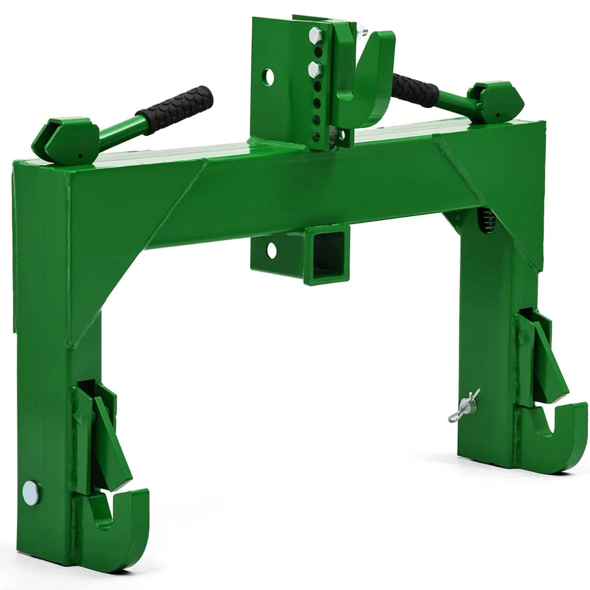 YITAMOTOR 3 Point Quick Hitch for Category 1 Tractors, 3000 LBS 3-Point Hitch Adapter with 2" Receiver, 5-Position Adjustable Hook