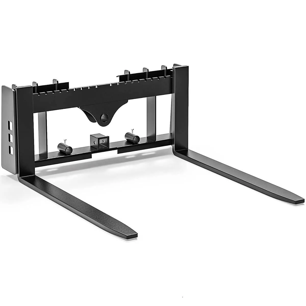 YITAMOTOR Skid Steer Pallet Fork Attachment with 42" Forks, 2500lbs Loader Fork Frame