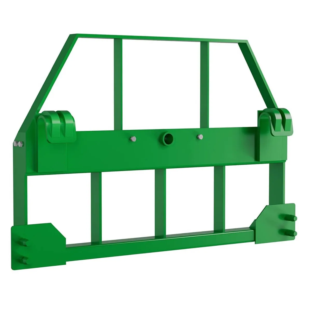 YITAMOTOR 4000lbs 46" Skid Steer Pallet Fork Frame with Bale Spear Sleeves for John Deere Loaders & Tractors, Quick Attach