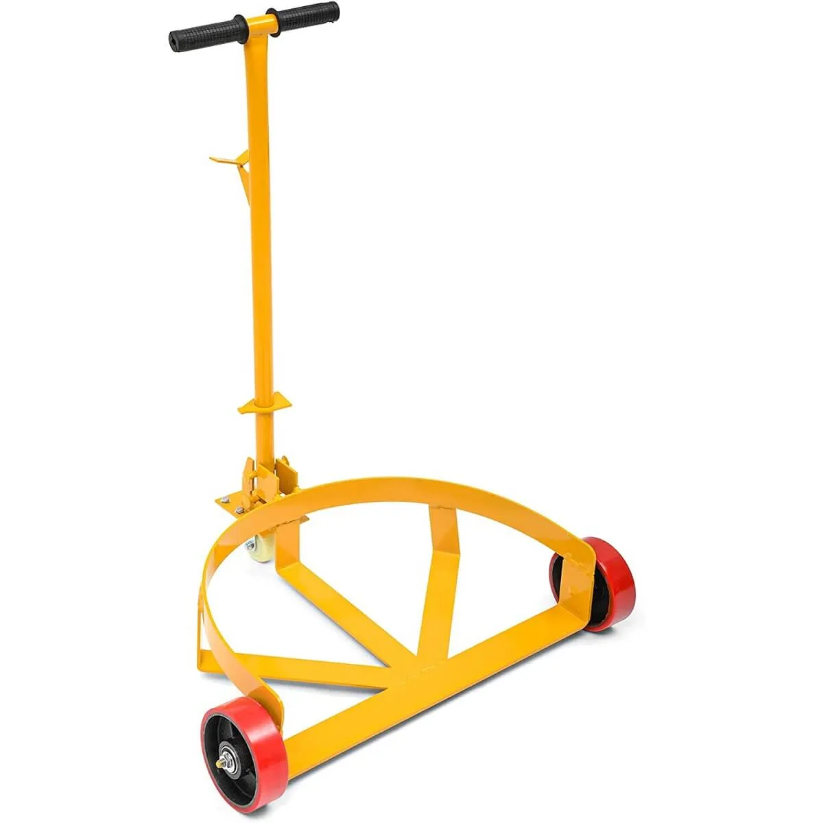 YITAMOTOR 55 Gallon Drum Dolly, 1200 lbs Heavy-Duty Drum Cart with Bung Wrench Handle, 2 Fixed Wheels & Swivel Caster for Steel & Plastic Drums