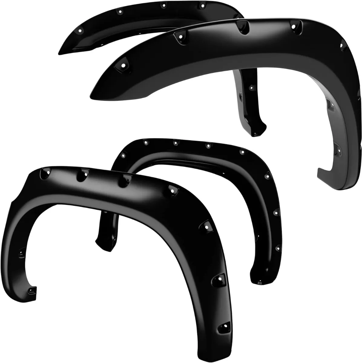 YITAMOTOR Fender Flares for 2007-2013 Toyota Tundra | 4-Pc Pocket Rivet Style