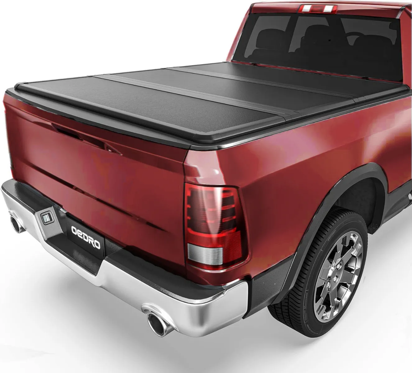 OEDRO 5.7FT Truck Bed Tonneau Cover FRP Hard Tri-Fold 3-fold Fit for 2009-2026 Dodge Ram 1500 (Classic & New Body)  Bed w/o Ram Box