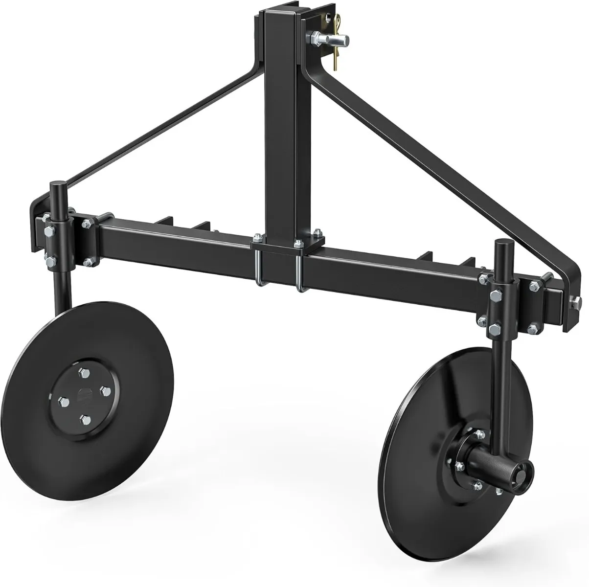 YITAMOTOR 48.7" Adjustable Disc Bedder, Heavy Duty Garden Disc Plow for Category 1 3 Point Quick Hitch Tractors