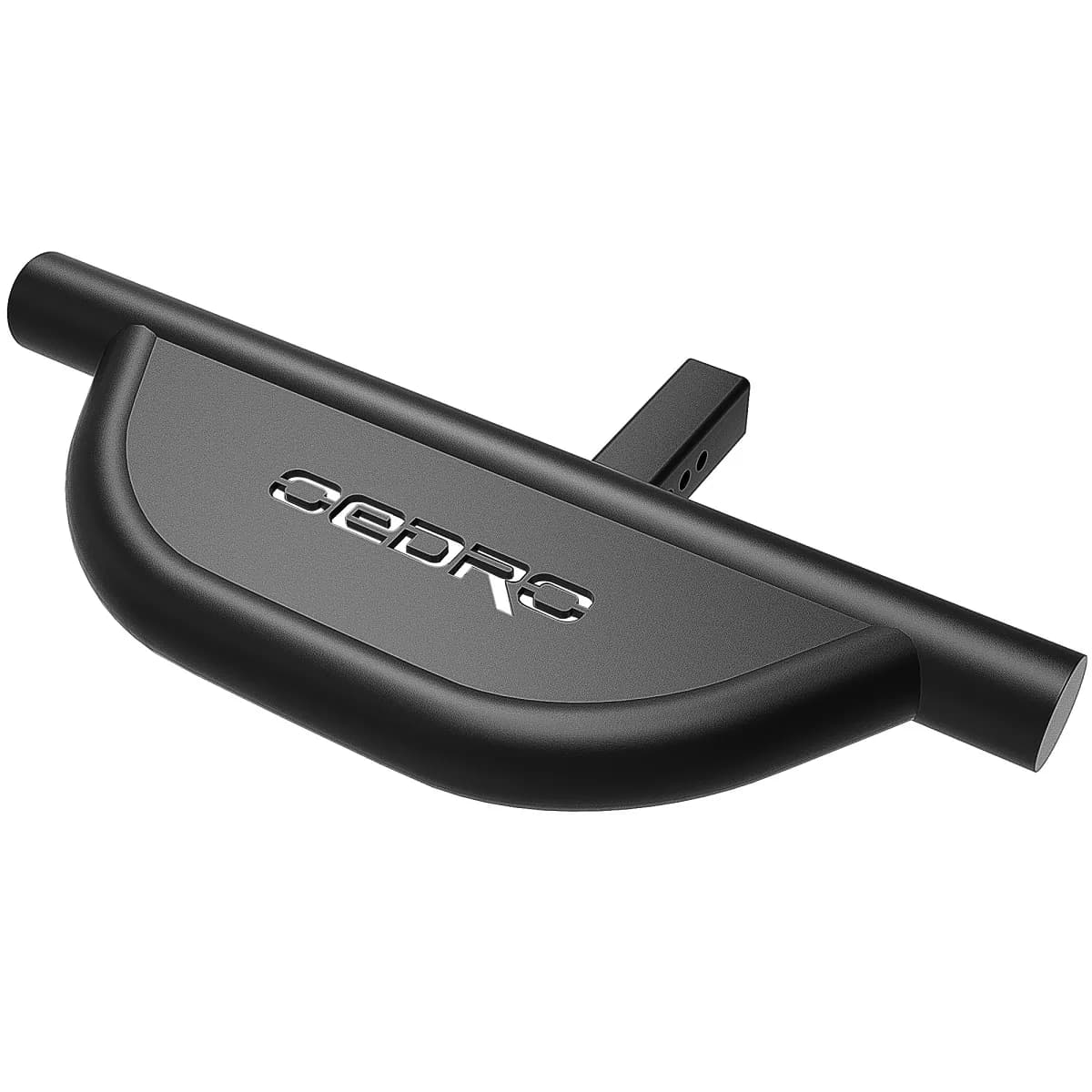 OEDRO Hitch Step with 2" Hitch Receiver Rear Bumper Guard Protector Upgraded Textured Black Hitch Step Bar