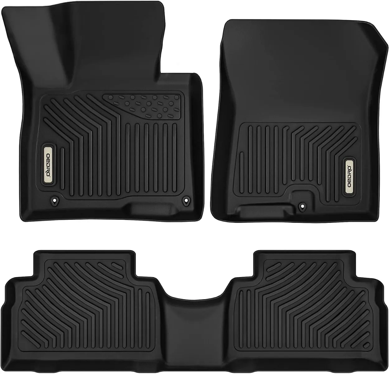 OEDRO Floor Mats for 2021-2023 Hyundai Santa Fe 5 Seat, TPE All-Weather Guard Front and Rear Row Full Set Liners