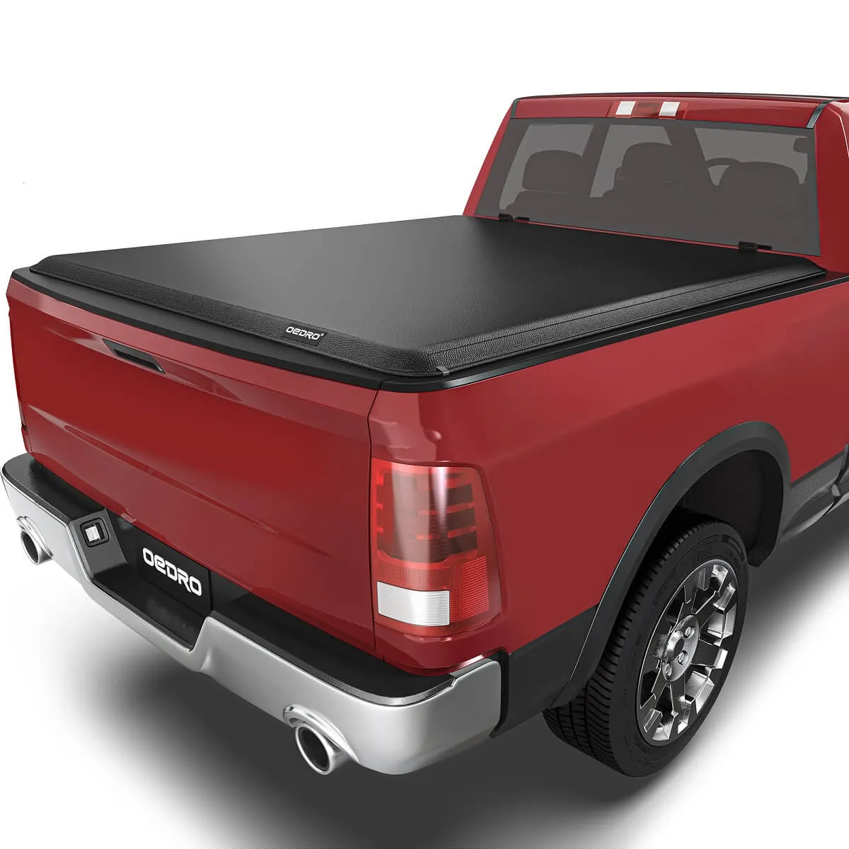 6.4FT Soft Roll Up Truck Bed Tonneau Cover for 2019-2024 Dodge Ram 1500 New Body Style 6.4 Feet Bed Without Rambox