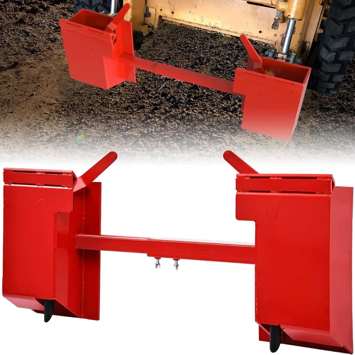 YITAMOTOR Skid Steer Quick Attach Adapter Plate, 4000 LBS Universal Quick Tach Mount for Kubota Bobcat