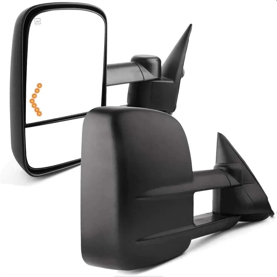 YITAMOTOR Tow Mirrors for 2003-2006 Silverado Sierra | Heated LED