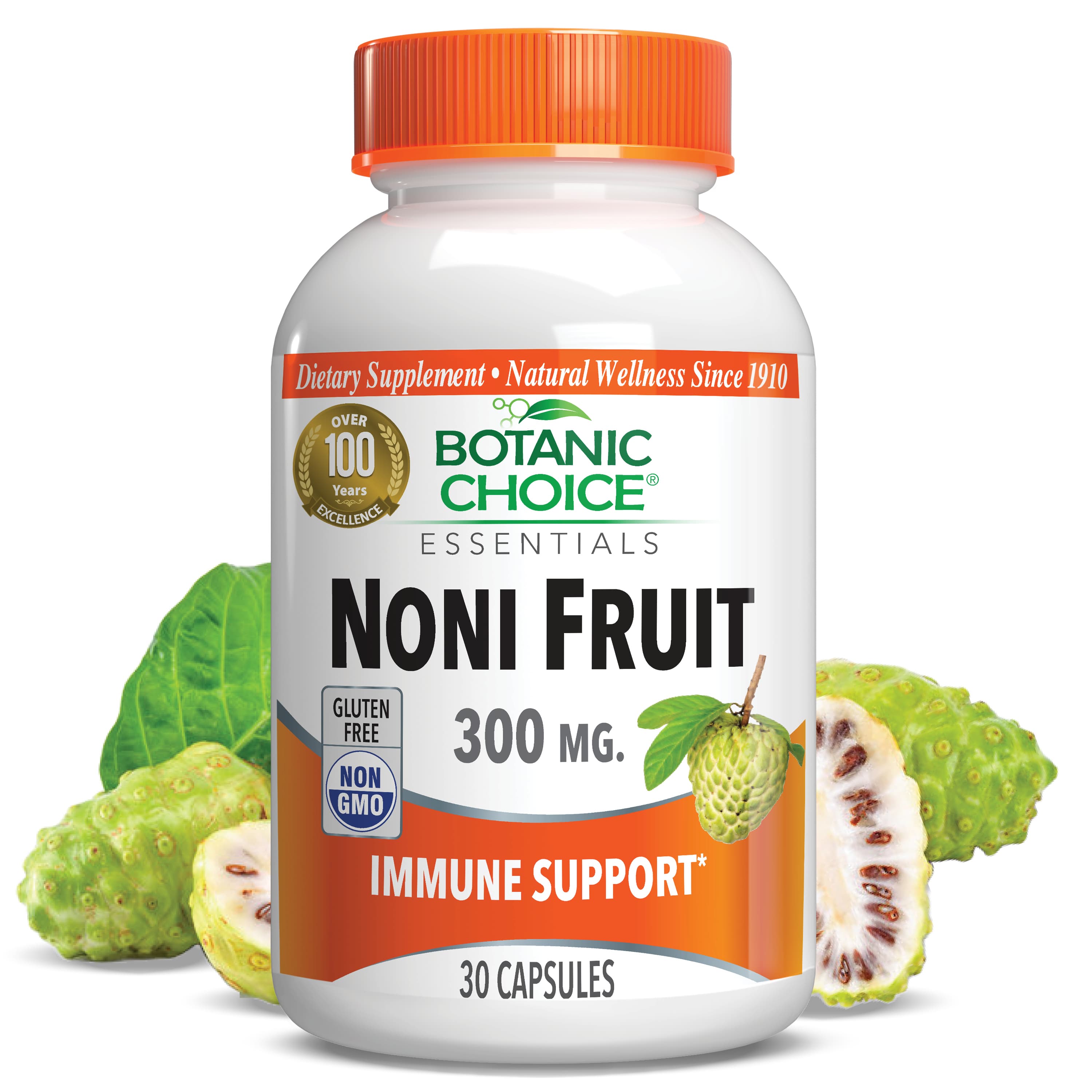 Noni Fruit 300 mg - Immune Support Supplement - 30 Capsules