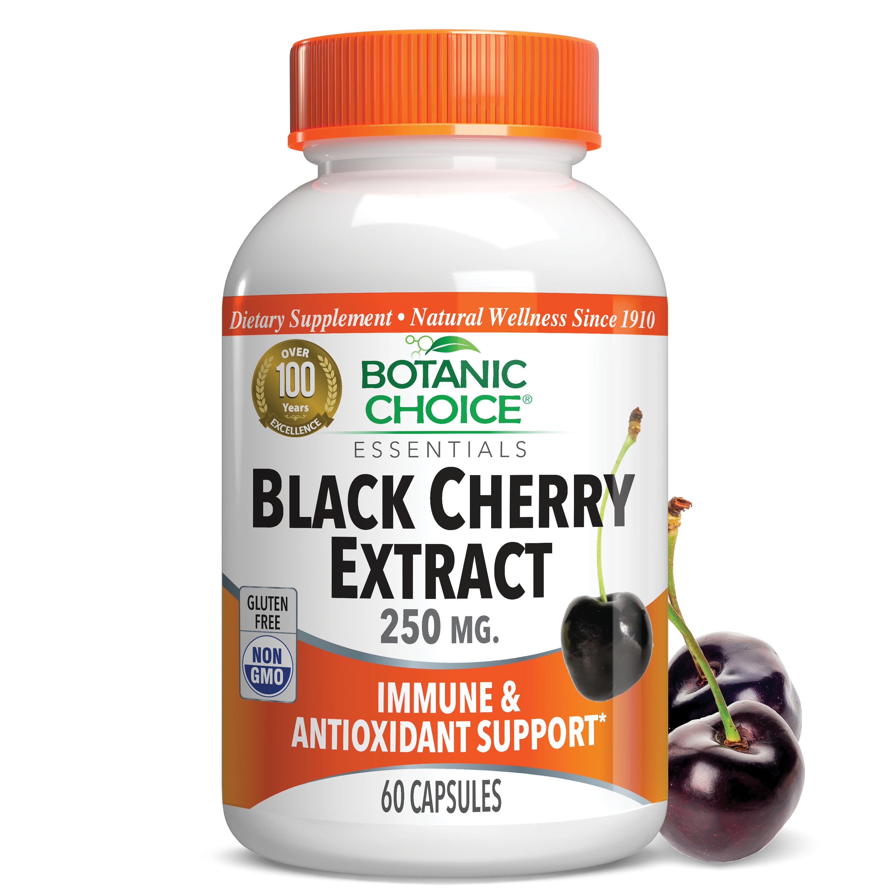 Black Cherry Extract 250 mg - Antioxidants Supplement - 60 Capsules