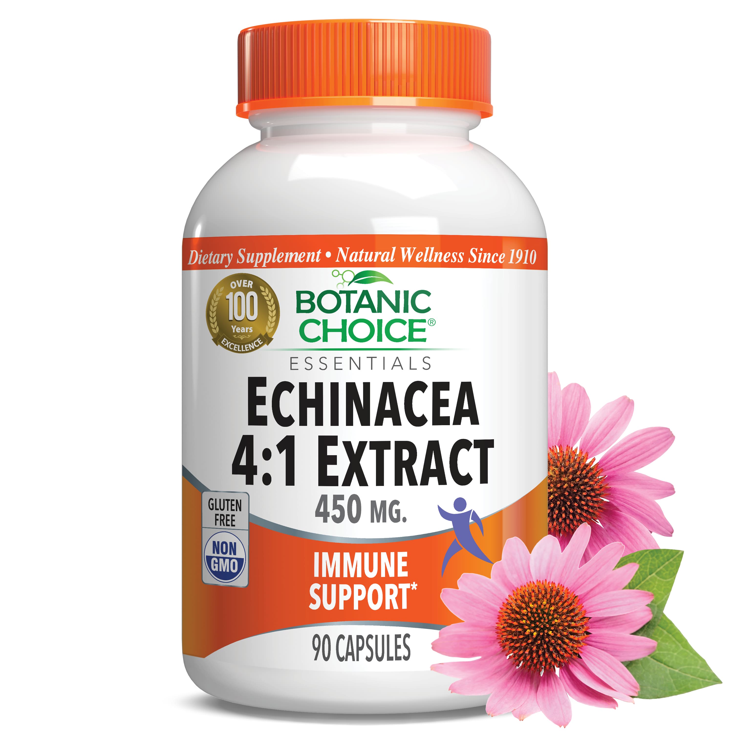 Echinacea Extract - Immune Support Supplement - 90 Capsules