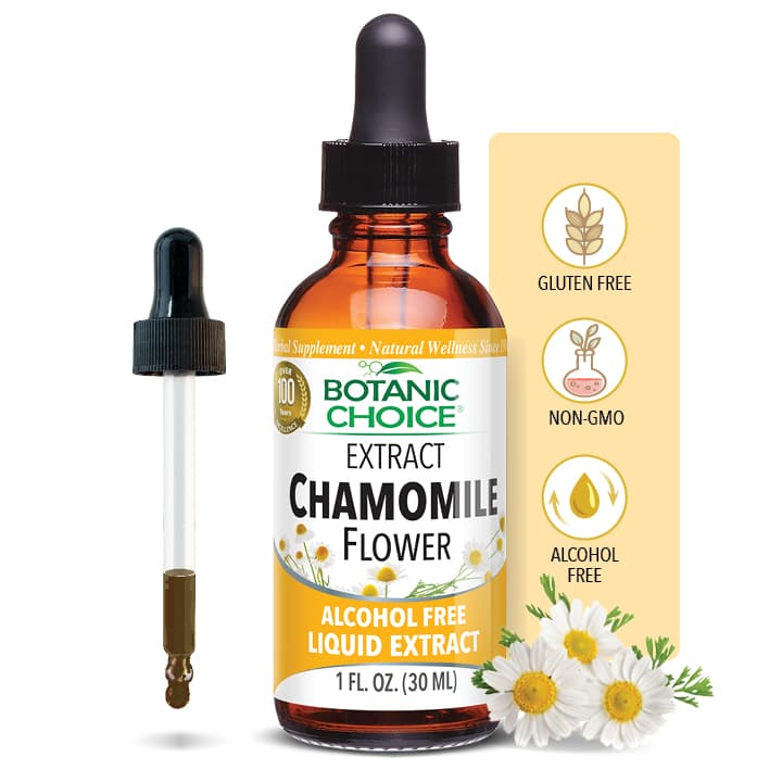 Chamomile Flower Liquid Extract - Soothing Support Supplement - 1 Oz