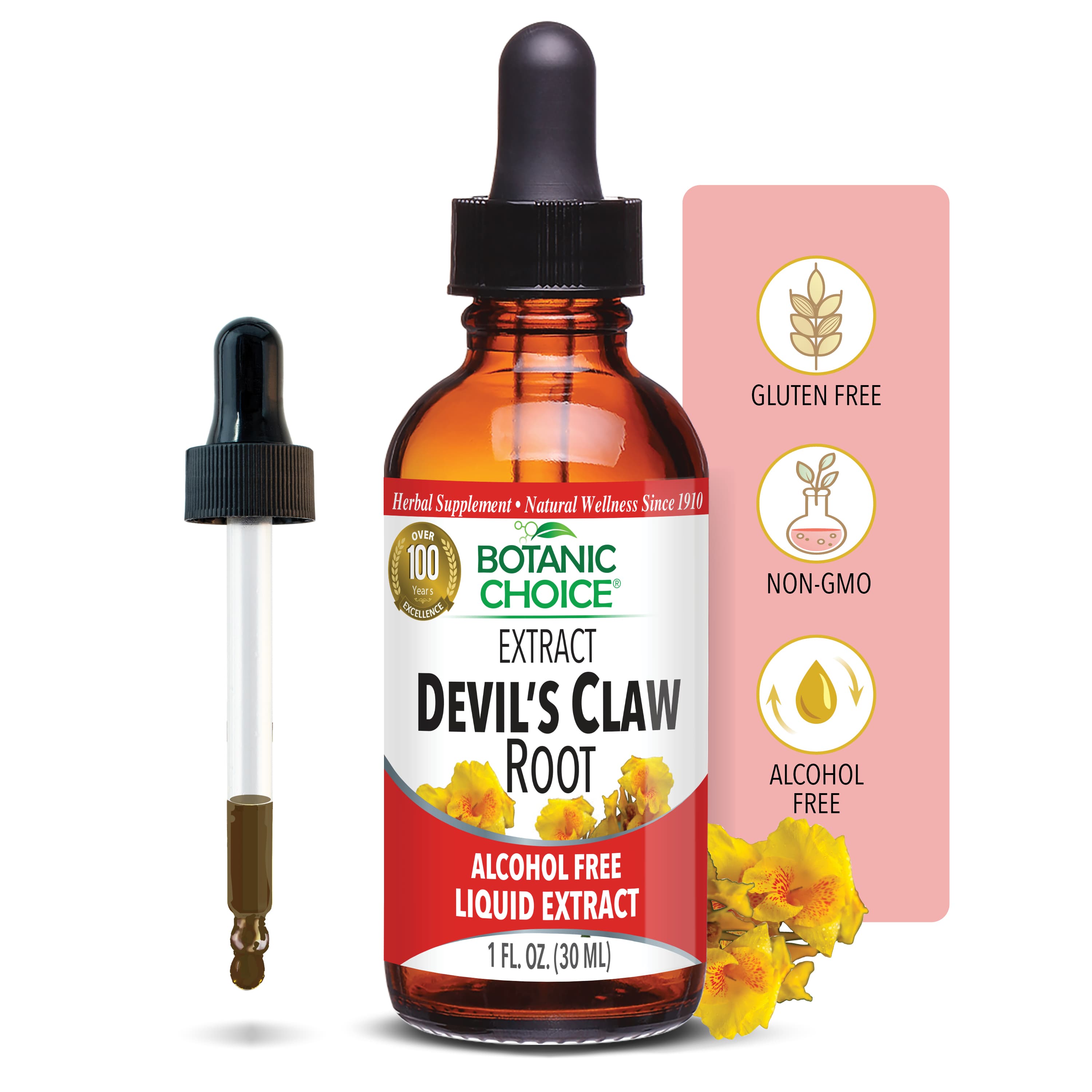 Devil's CLA 1170 mgw Root Liquid Extract - Joint Health Support Supplement - 1 Oz
