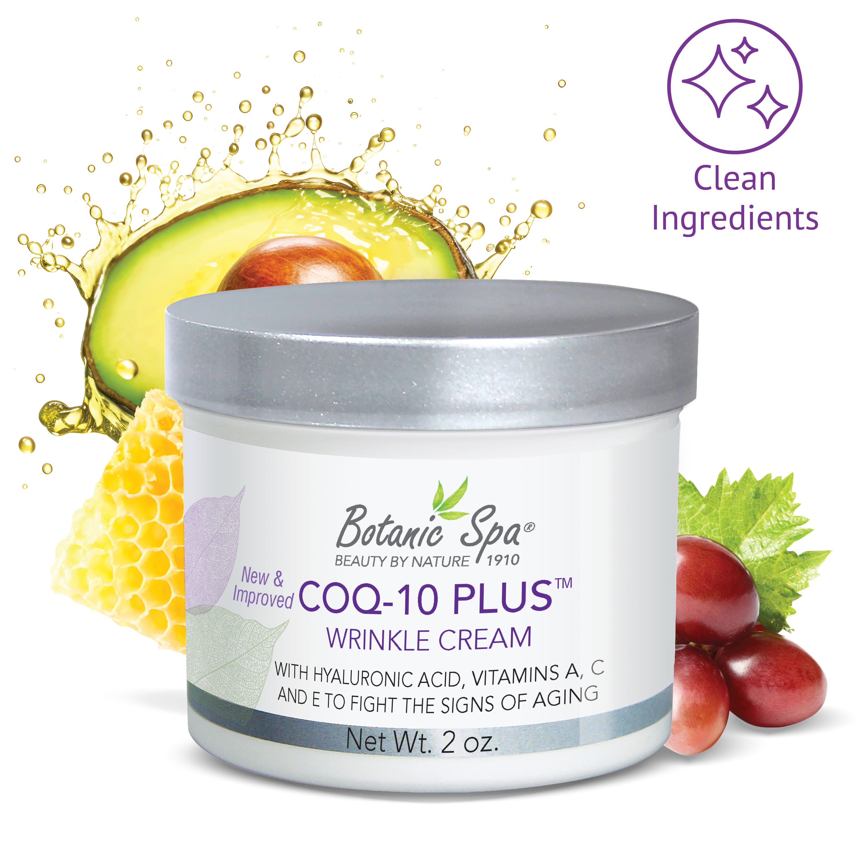 CoQ-10™ Plus Wrinkle Cream with Hyaluronic Acid, Vitamins A, C & E - 2 Oz