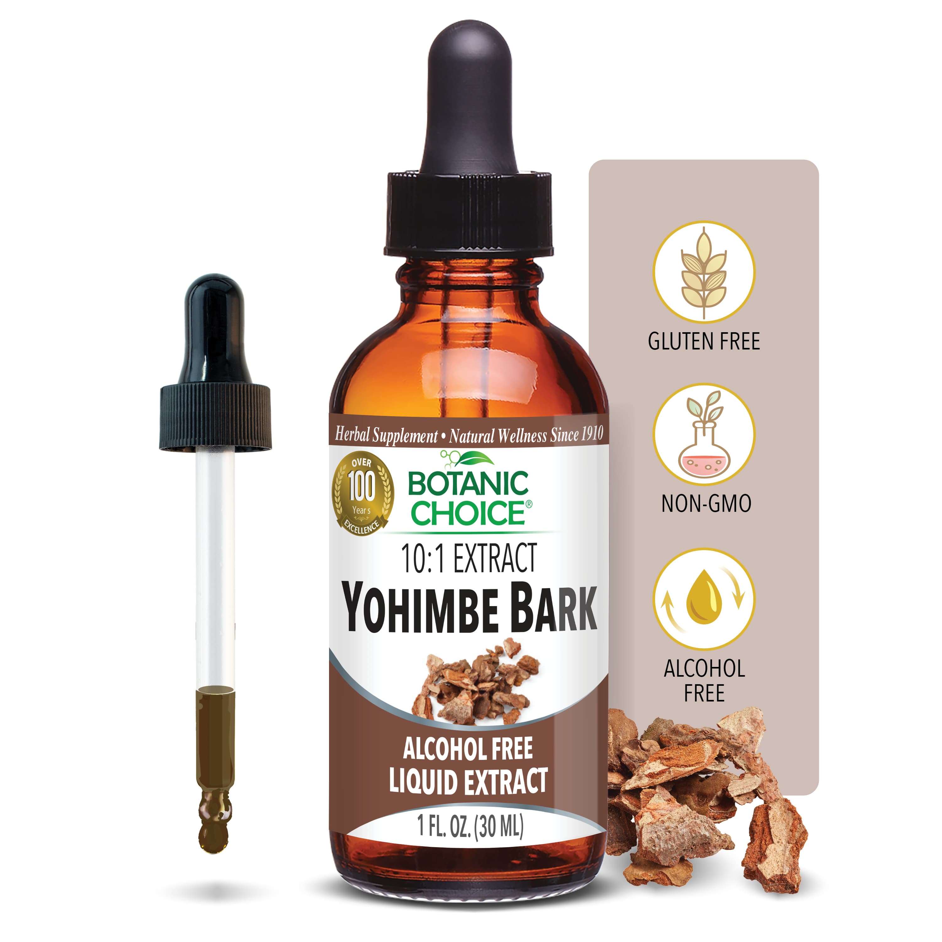 Yohimbe Bark Liquid Extract - 1 Oz