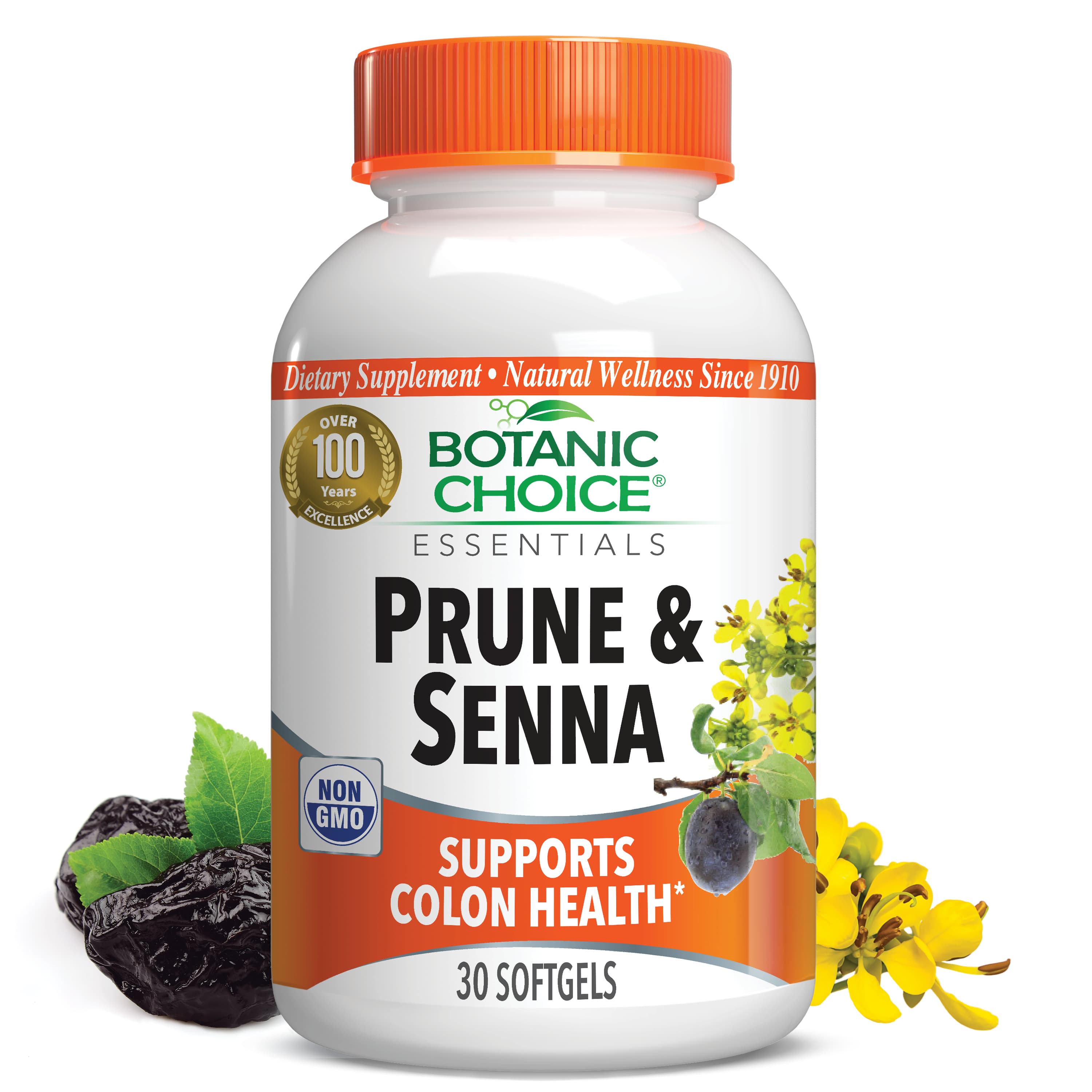 Prune and Senna - Digestive Support Supplement - 30 Softgels