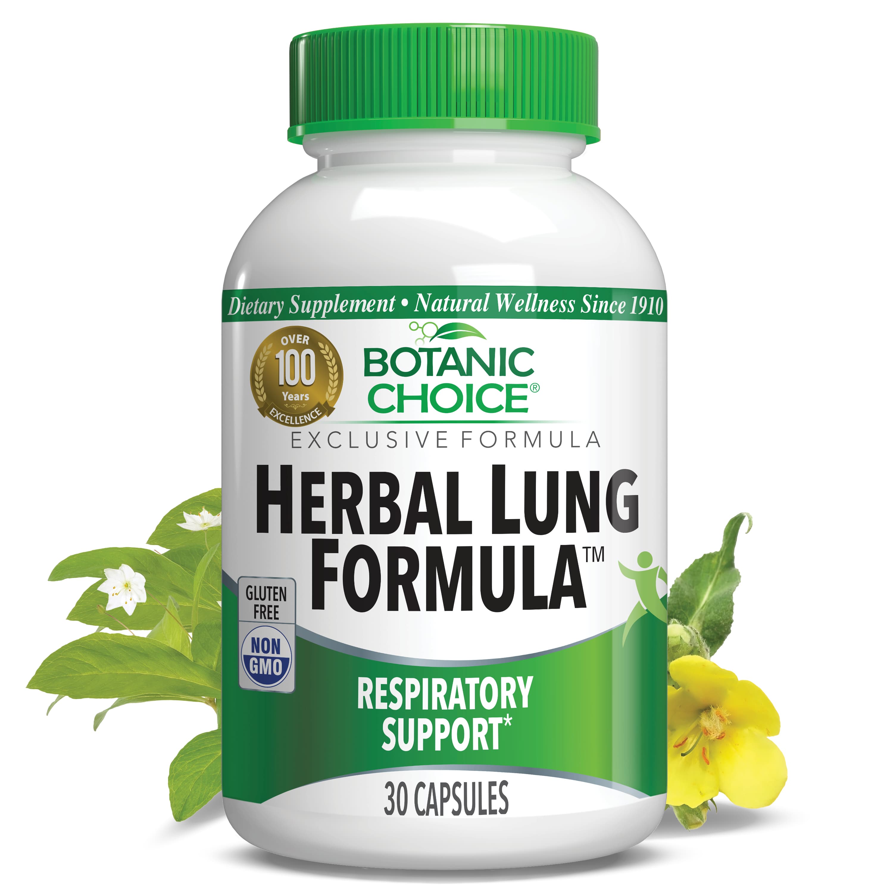 Herbal Lung Formula™ - Respiratory Health Support Supplement - 30 Capsules