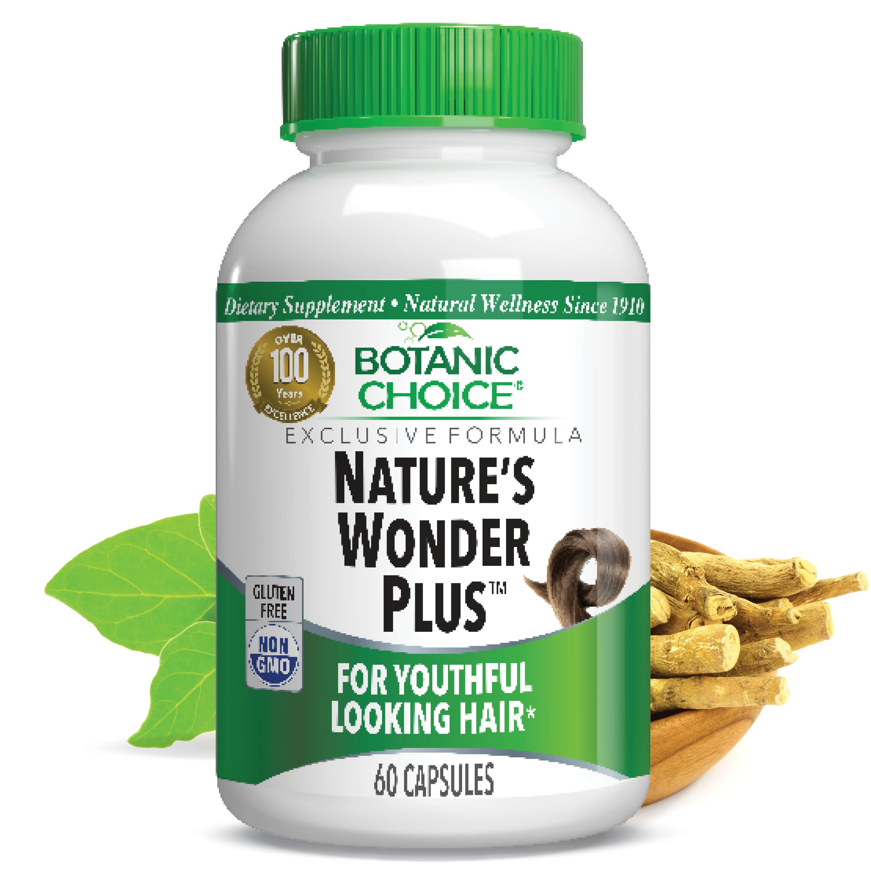 Nature’s Wonder Plus - Youthful Hair Support Supplement - 60 Capsules