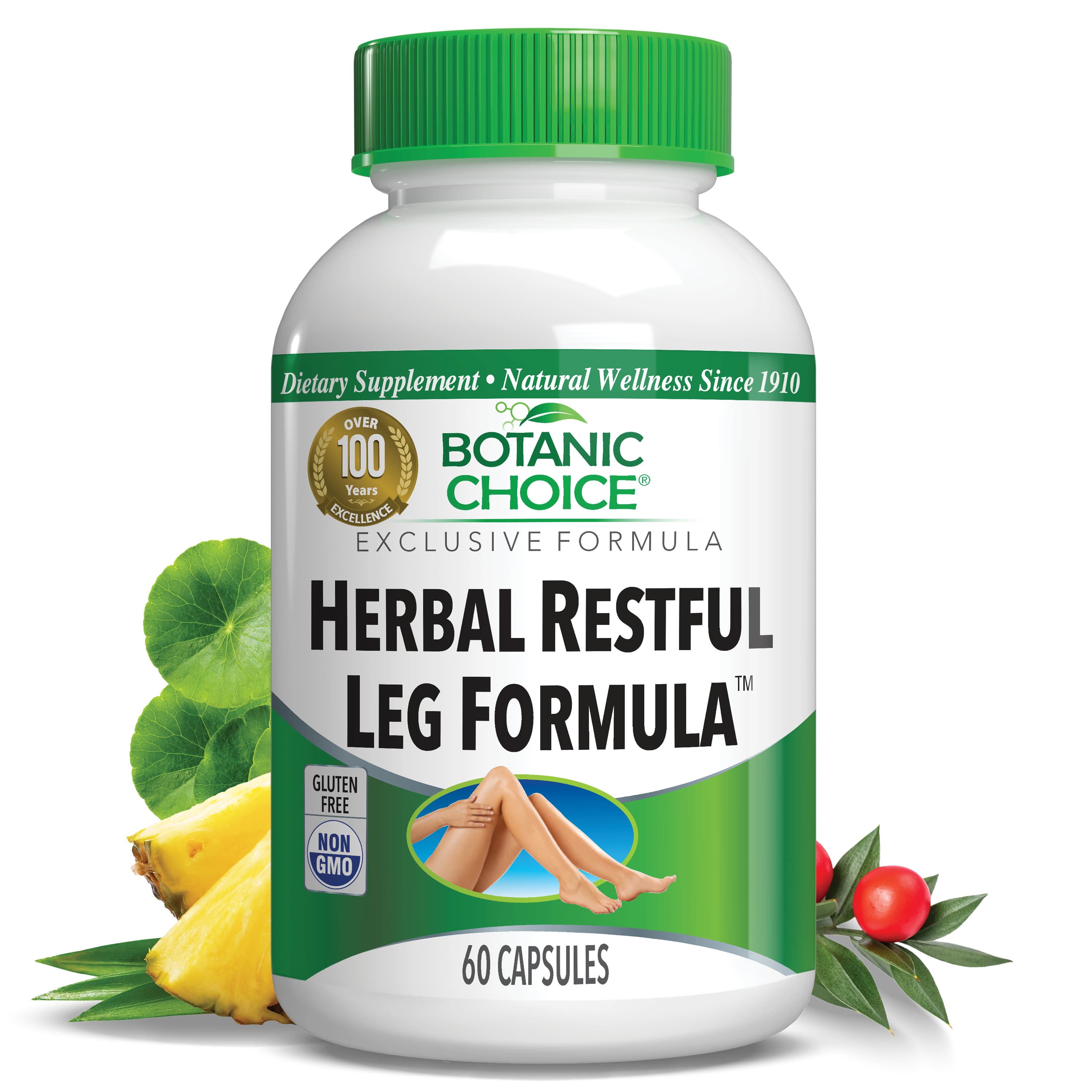 Herbal Restful Leg Formula™ - Circulation Support Supplement - 60 Capsules