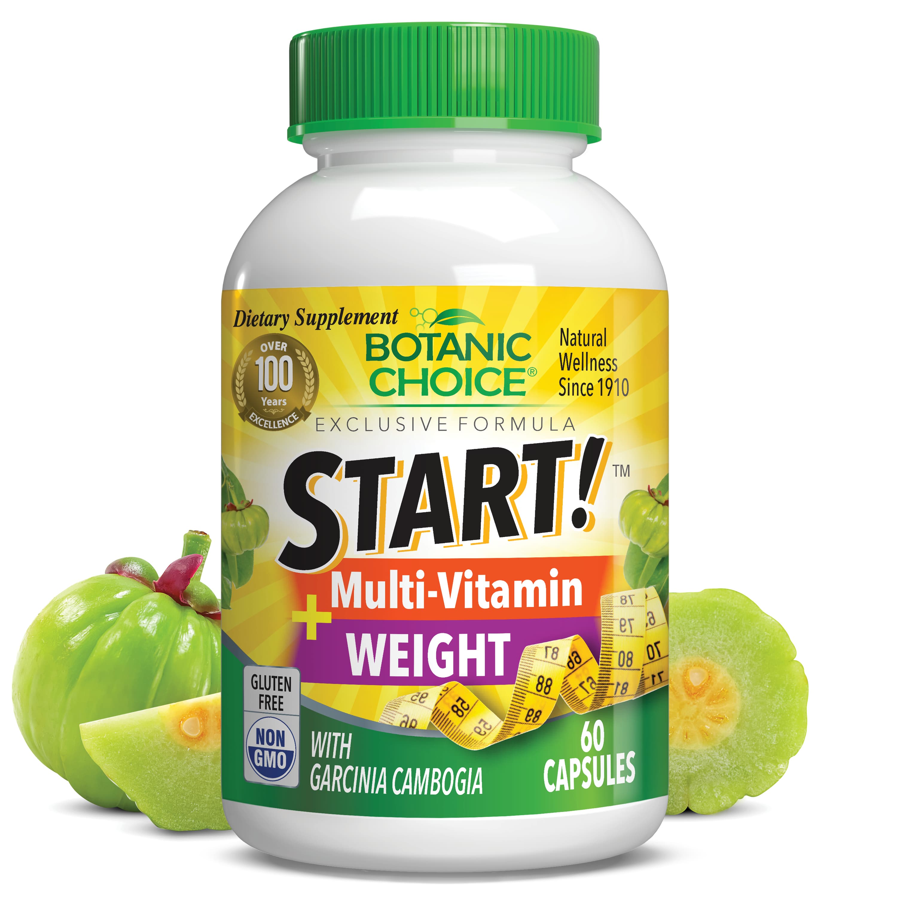 START! Multi-Vitamin + Weight - Total Health Support Supplement - 60 Capsules