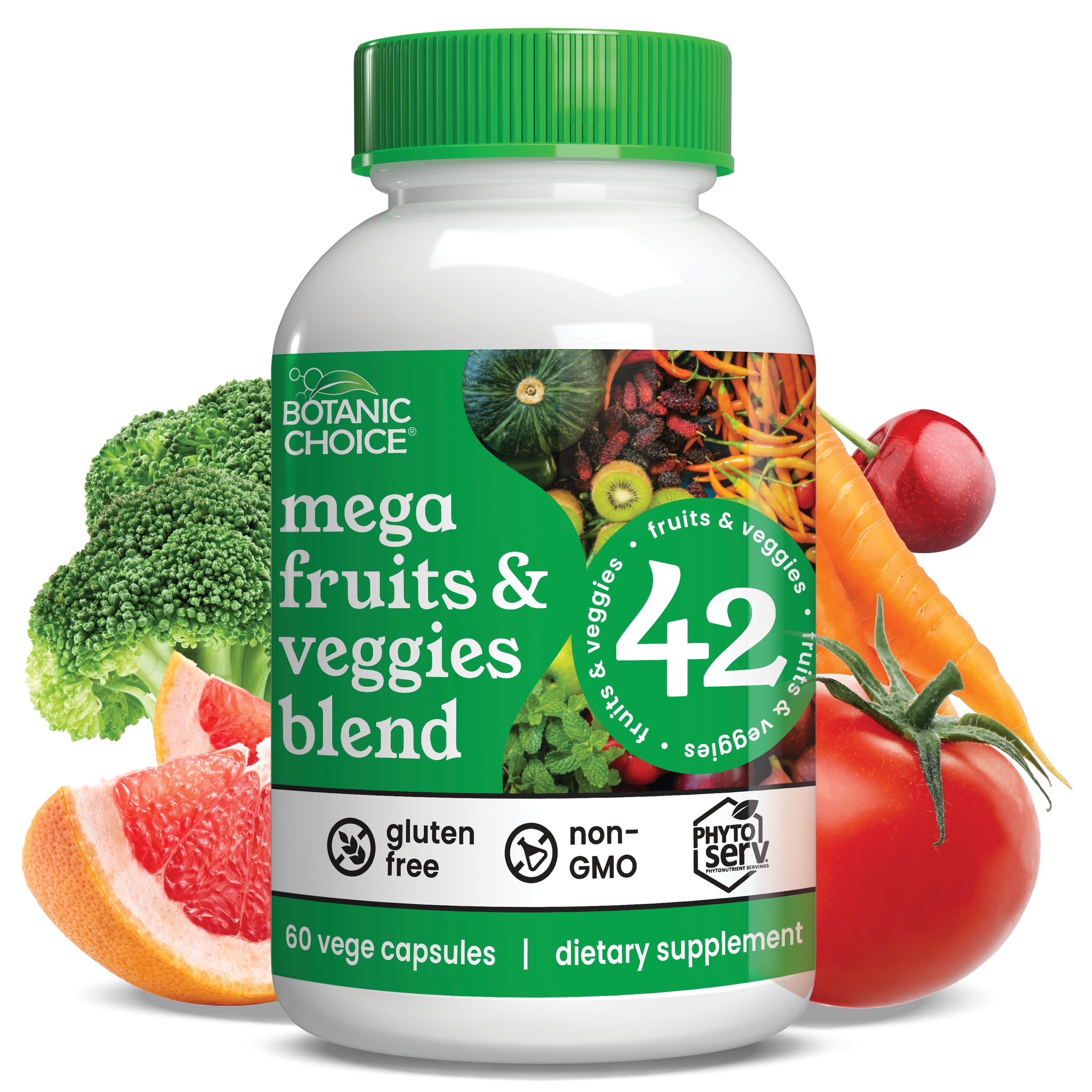 Mega Fruits & Veggies Blend - 60 Capsules