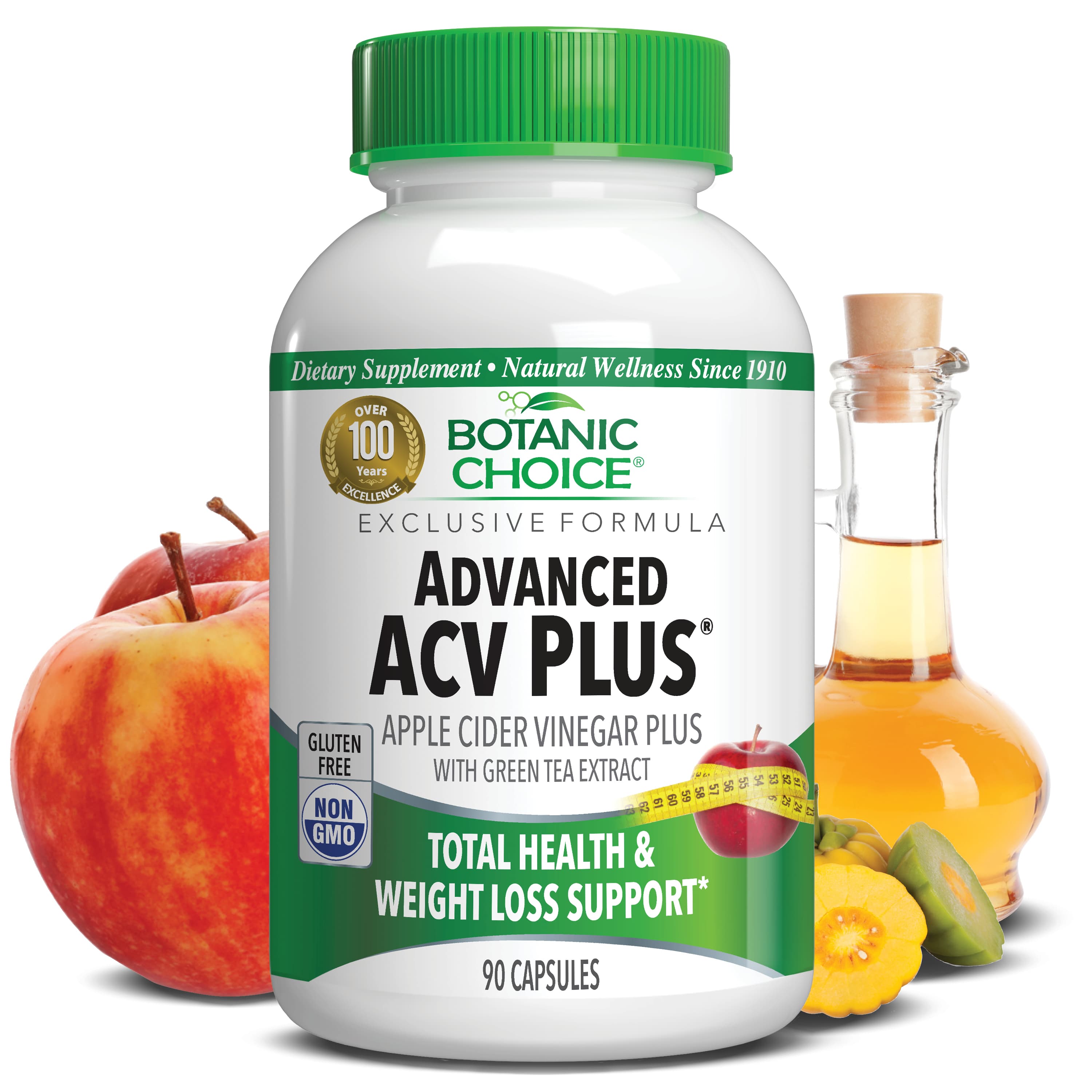 Advanced Apple Cider Vinegar Plus® - Weight Loss Support Supplement - 90 Capsules