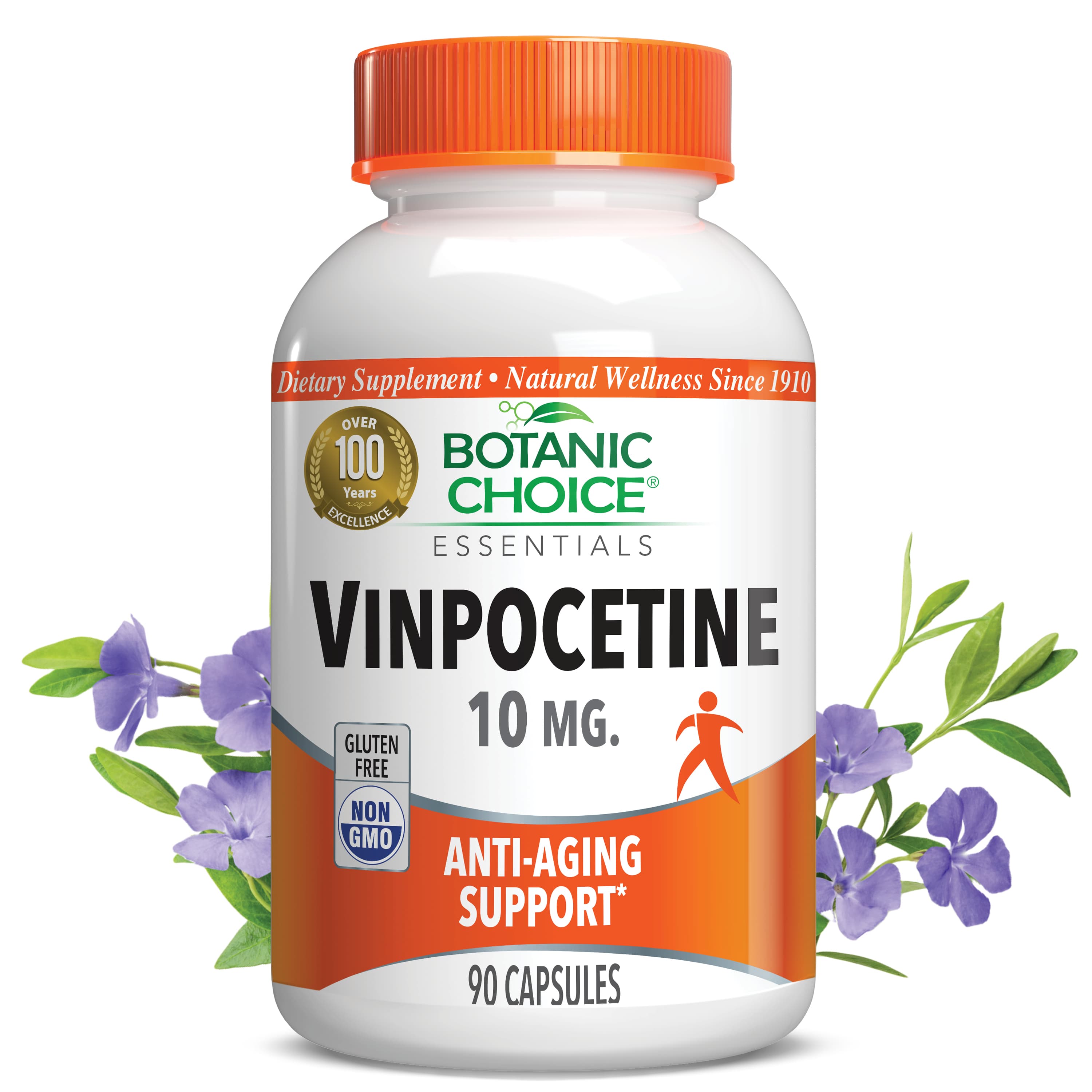 Vinpocetine 10 mg - Circulation Support Supplement - 90 Capsules