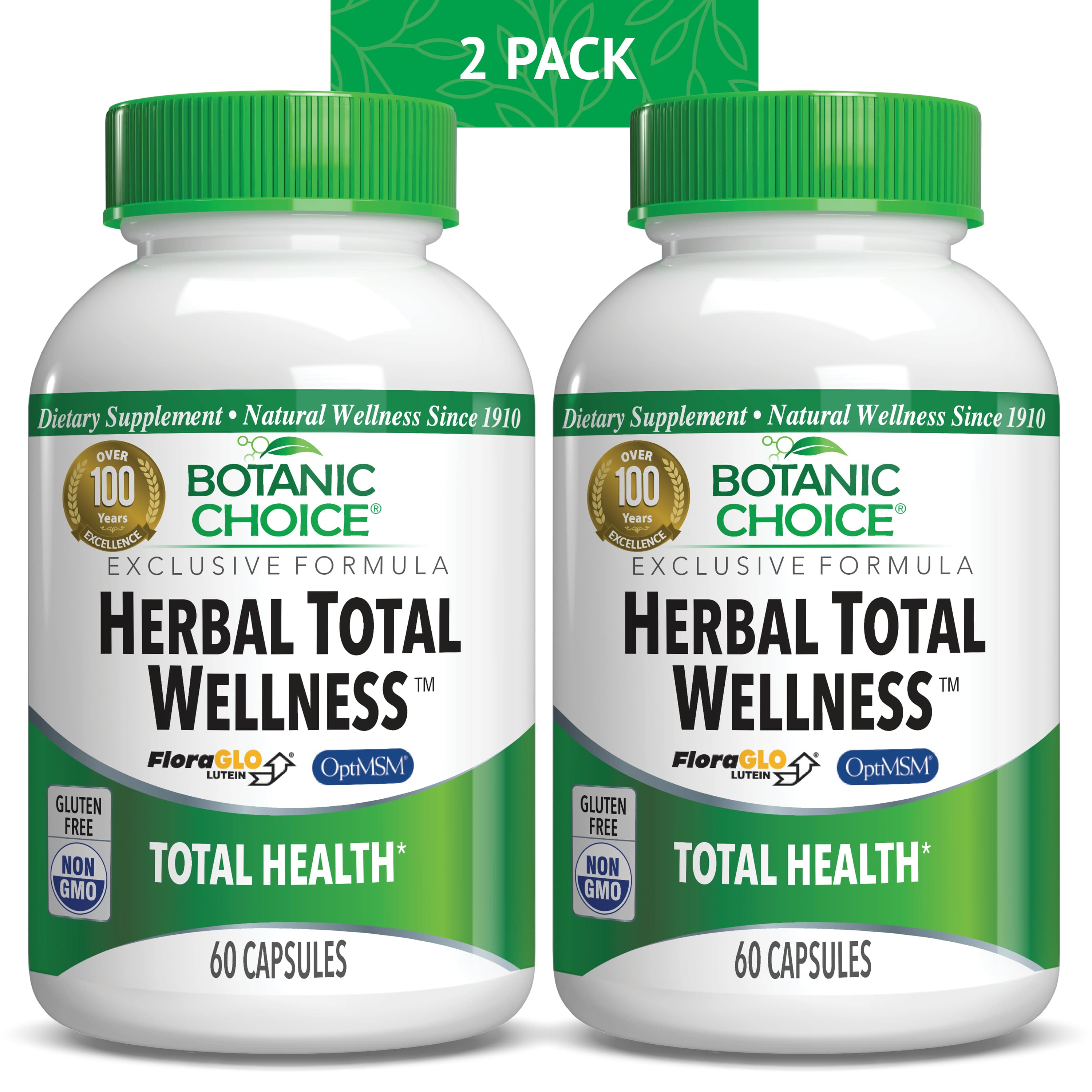 Herbal Total Wellness™ - Total Health Support Supplement - 120 Capsules