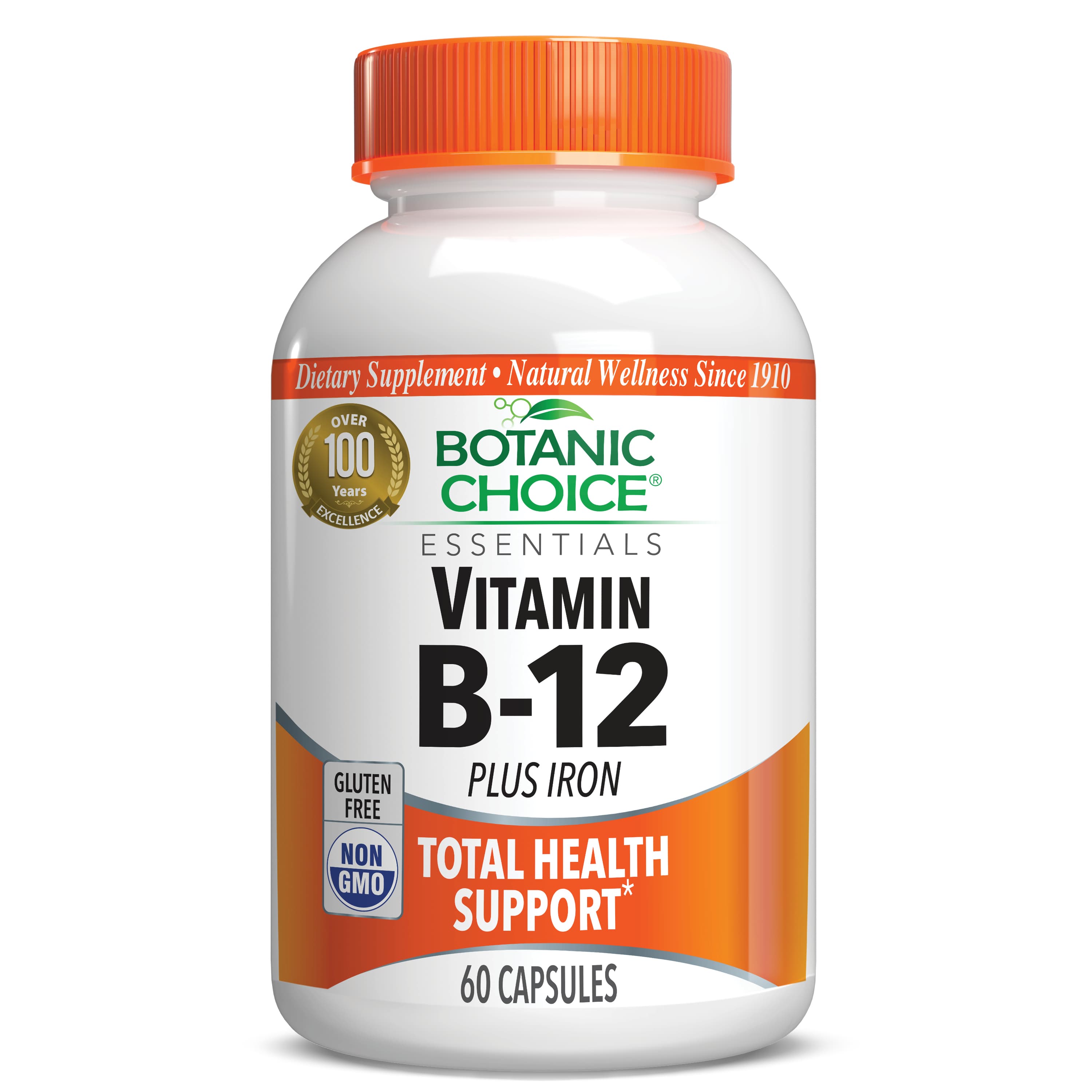 Vitamin B-12 Plus Iron - 60 Capsules